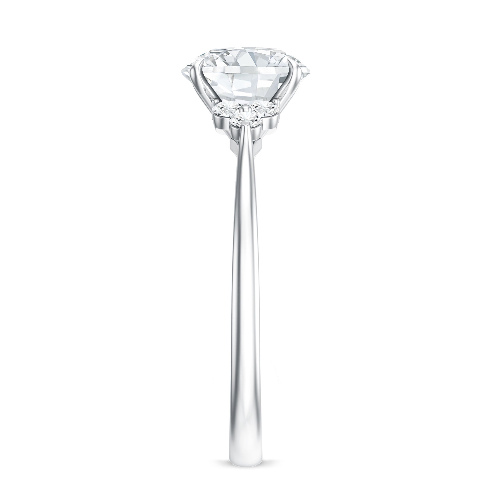 2 Carat Lab Grown Diamond Solitaire Engagement Ring for Women Lab - ( EF-VS ) - Rosec Jewels
