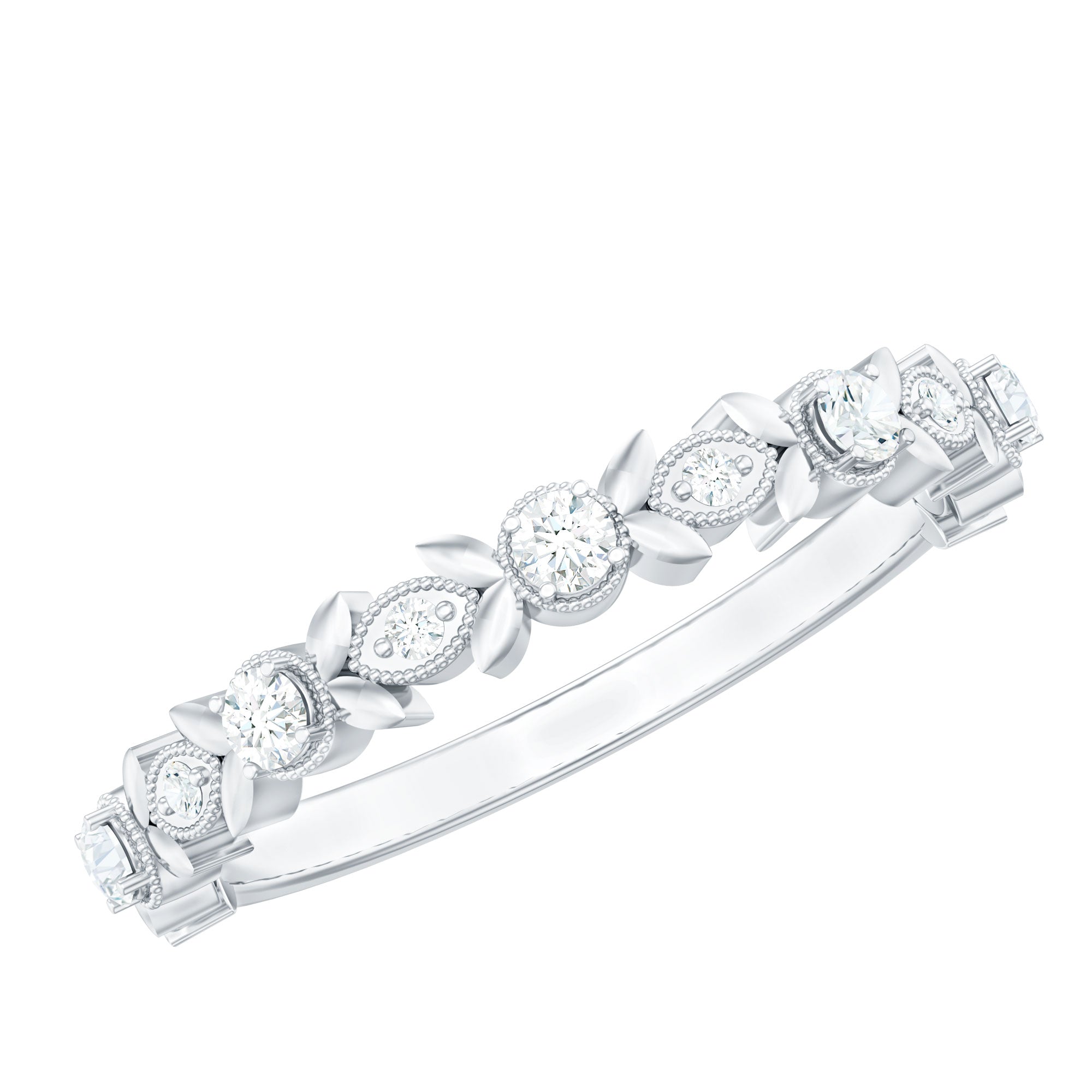 Rosec Jewels-Nature Inspired Diamond Wedding Ring