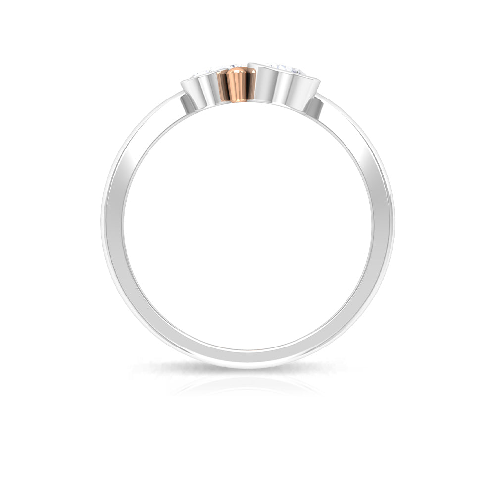 Rosec Jewels-Natural Bezel Set Diamond 3 Stone Promise Ring