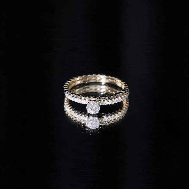 1.50 CT Certified Zircon Solitaire Engagement Ring AAAA - Rosec Jewels