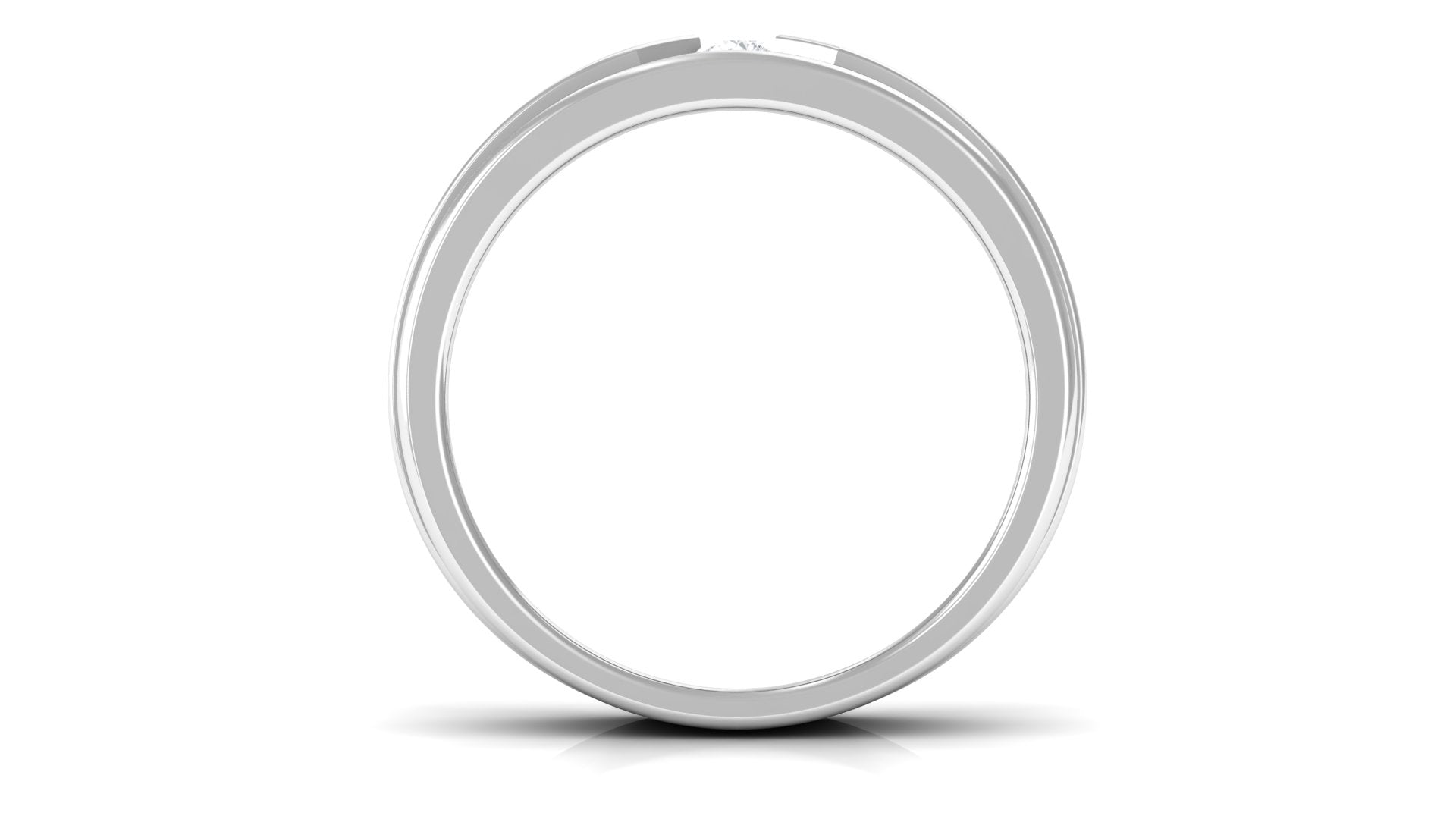 Certified Real Mens Diamond Band Ring Natural - ( HI-SI ) - Rosec Jewels