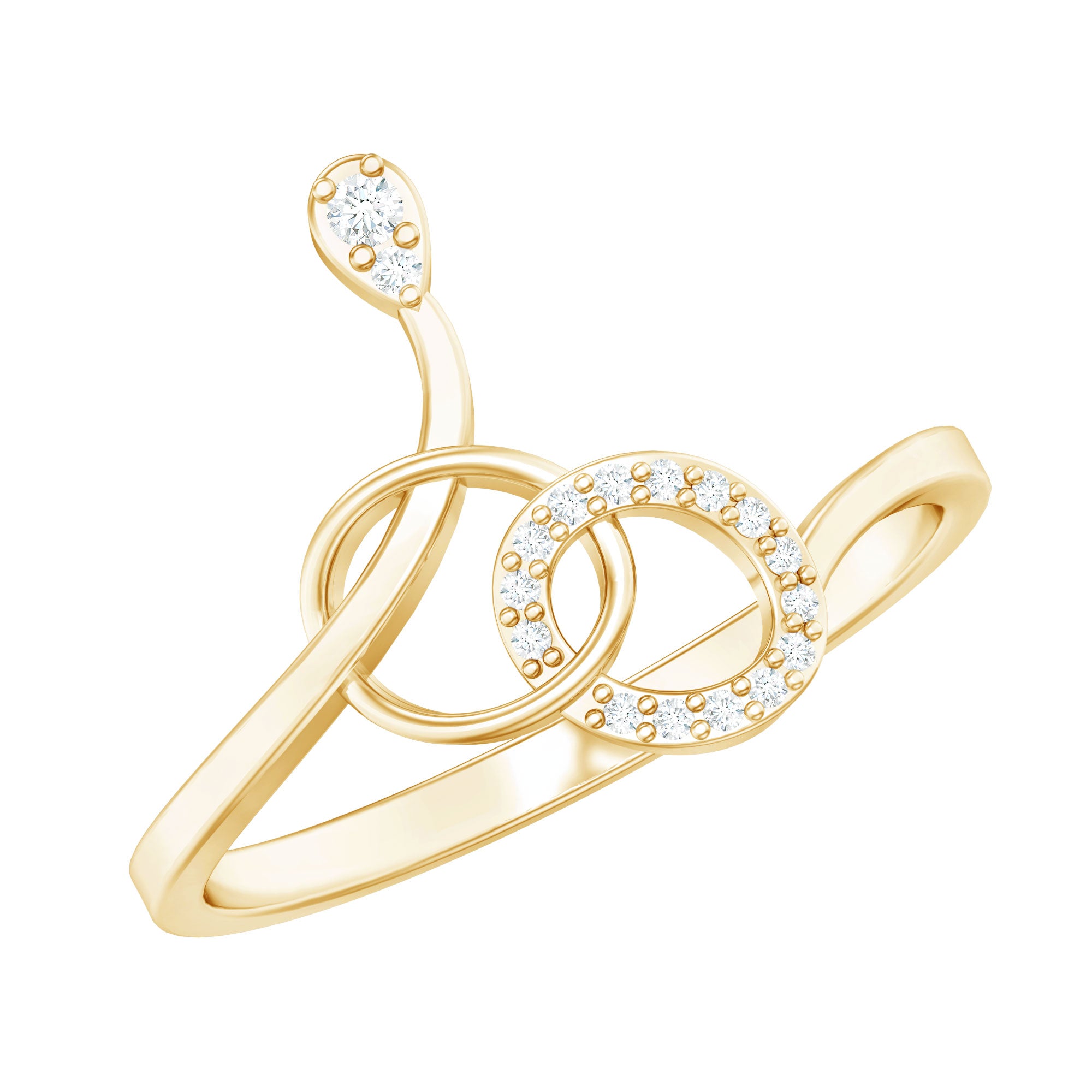 Rosec Jewels-Natural Diamond Minimalist Promise Ring for Her