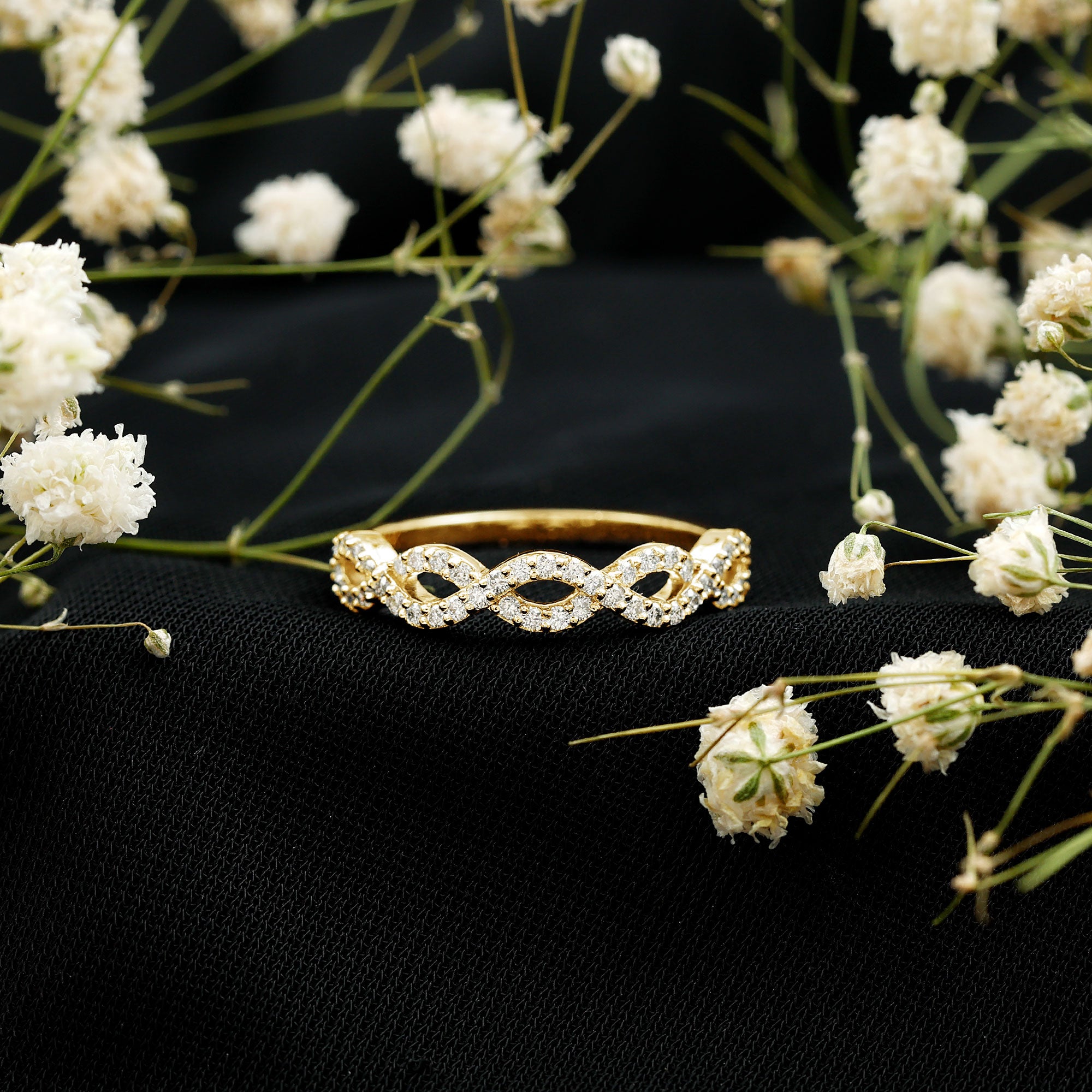Certified Diamond Infinity Eternity Band Natural - ( HI-SI ) - Rosec Jewels
