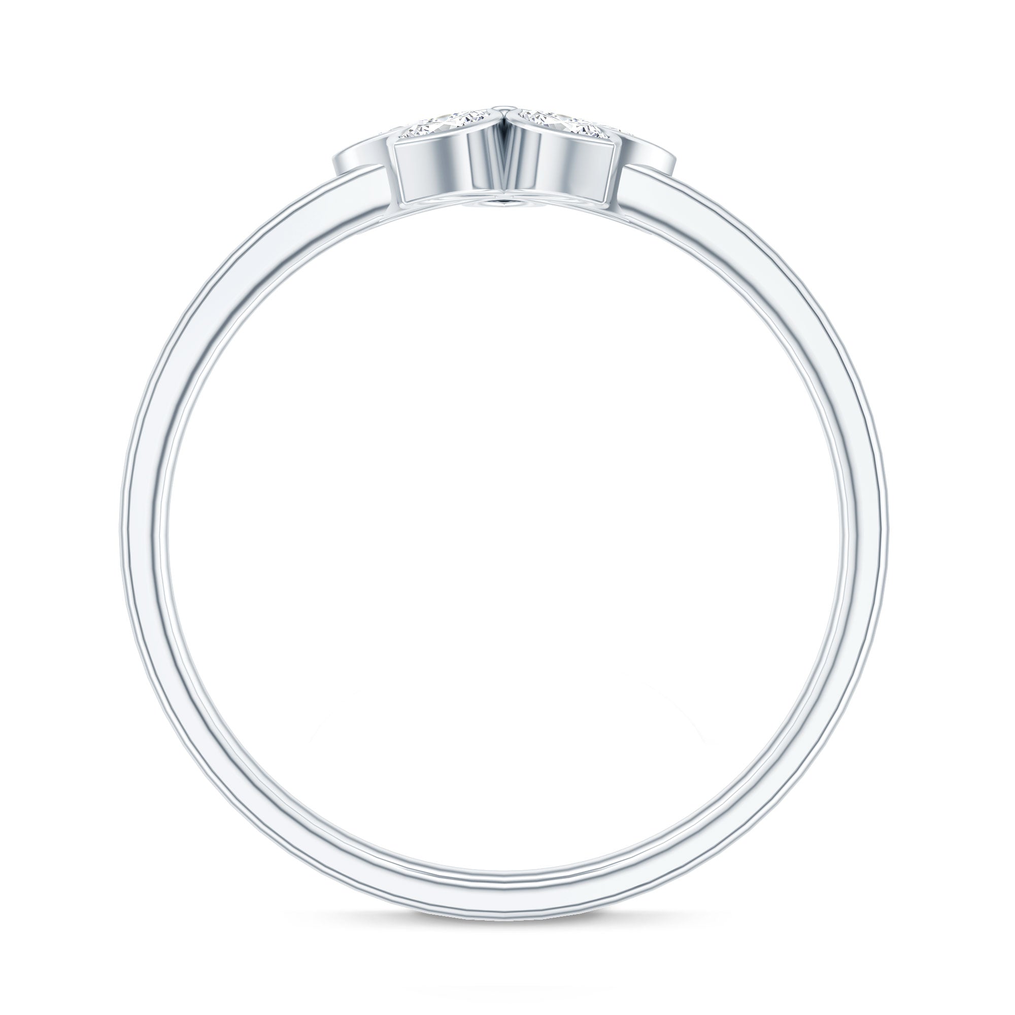 Marquise Cut Lab Grown Diamond Flower Promise Ring for Women Lab - ( EF-VS ) - Rosec Jewels