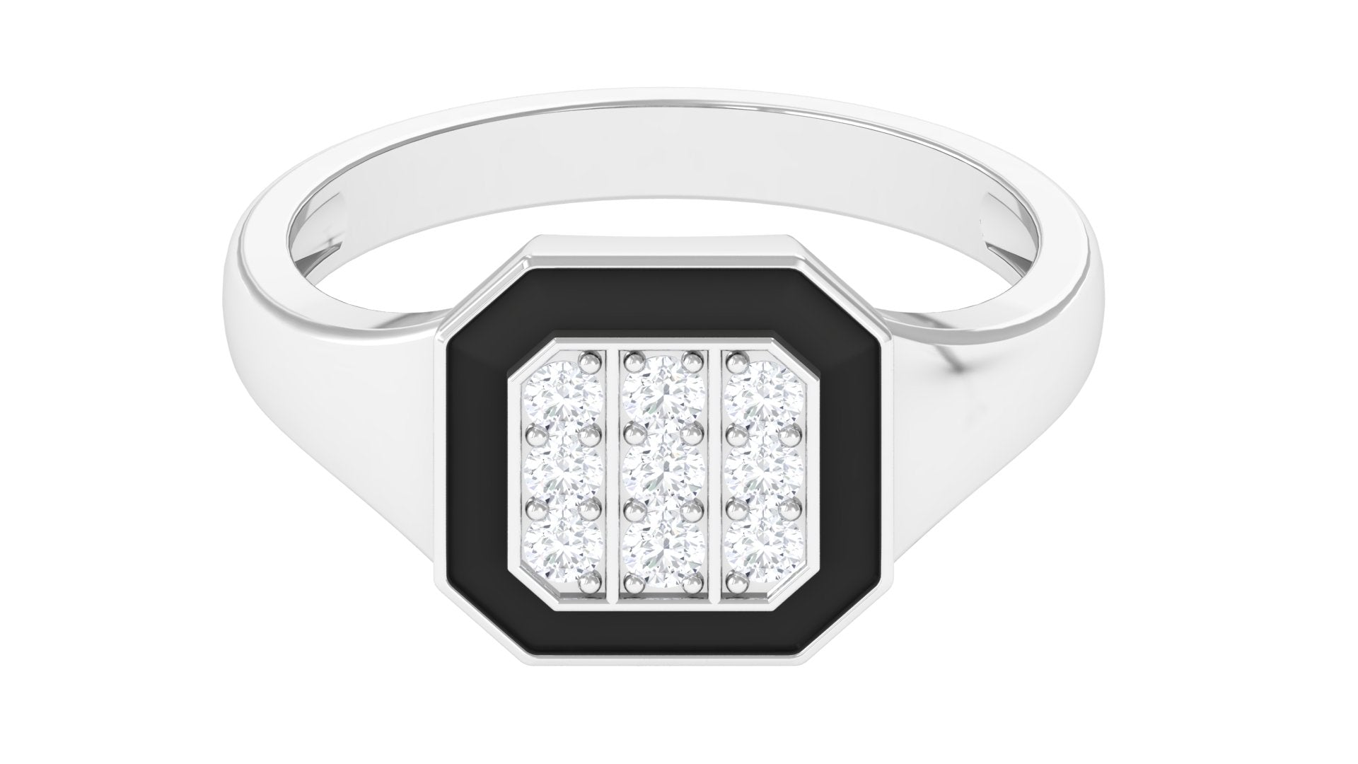 Vintage Style Diamond Engagement Ring for Men