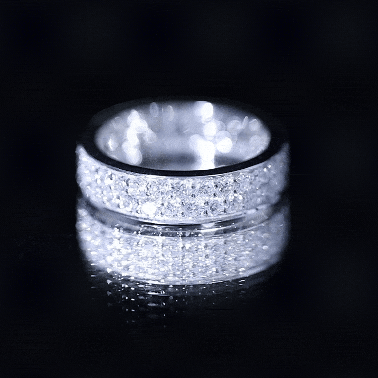 Certified Lab Grown Diamond Wedding Band For Women Lab - ( EF-VS ) - Rosec Jewels