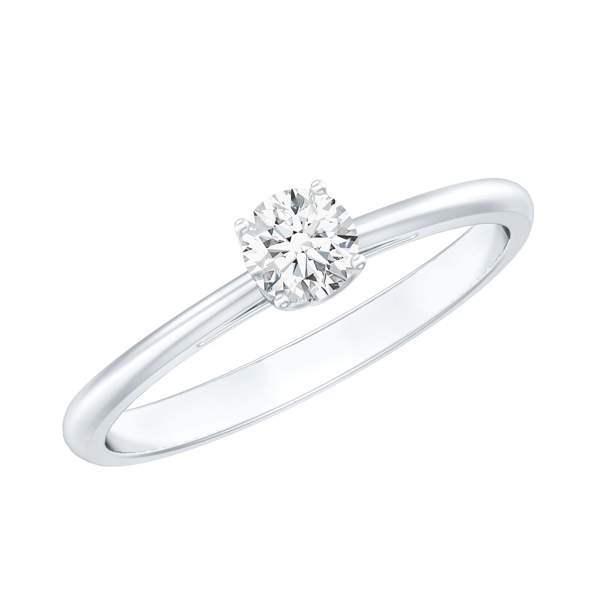 Lab Grown Diamond Solitaire Promise Ring For Women