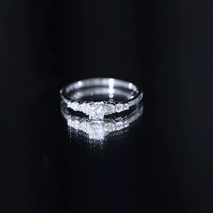 Certified Lab Grown Diamond Classic Solitaire Engagement Ring Lab - ( EF-VS ) - Rosec Jewels