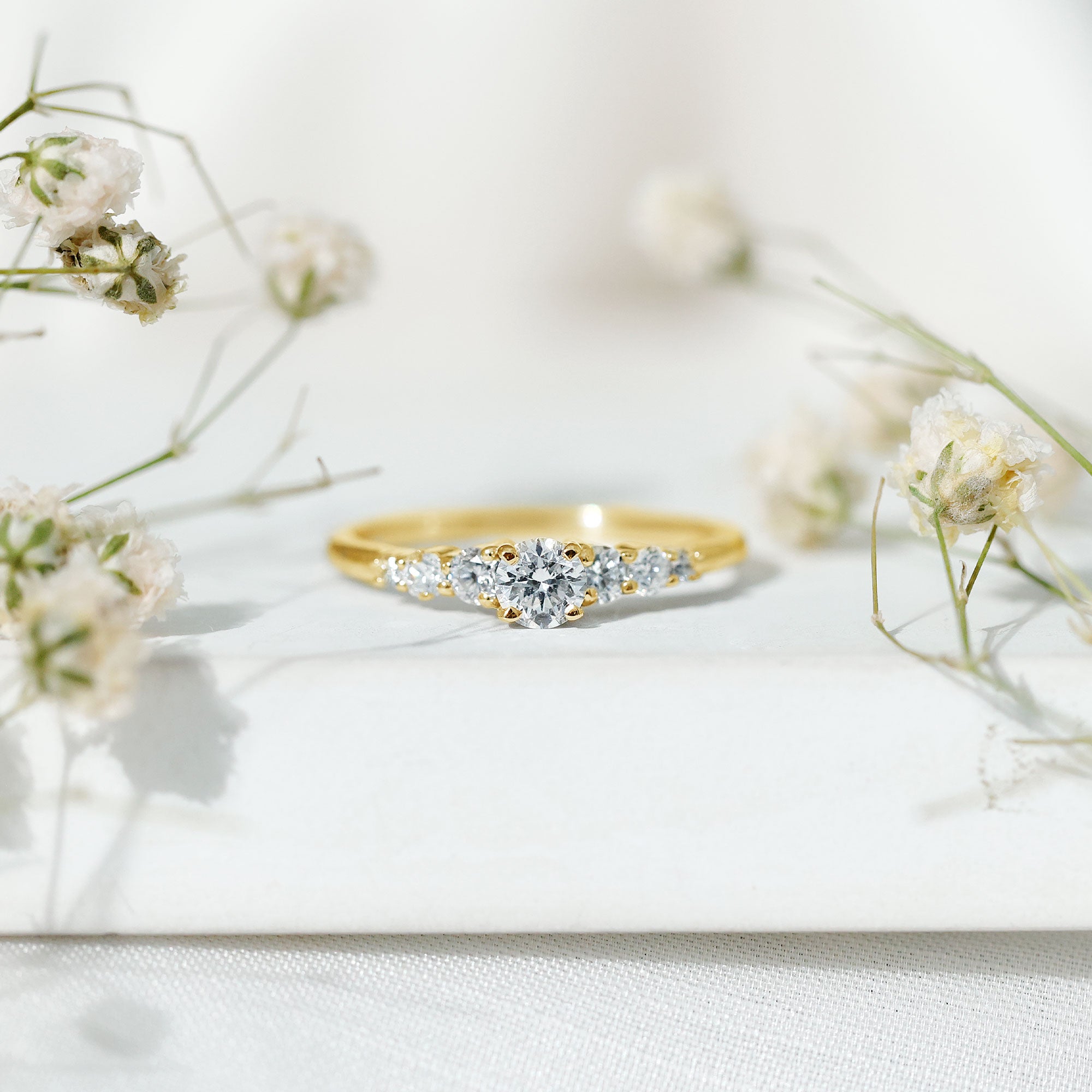 Certified Lab Grown Diamond Classic Solitaire Engagement Ring Lab - ( EF-VS ) - Rosec Jewels