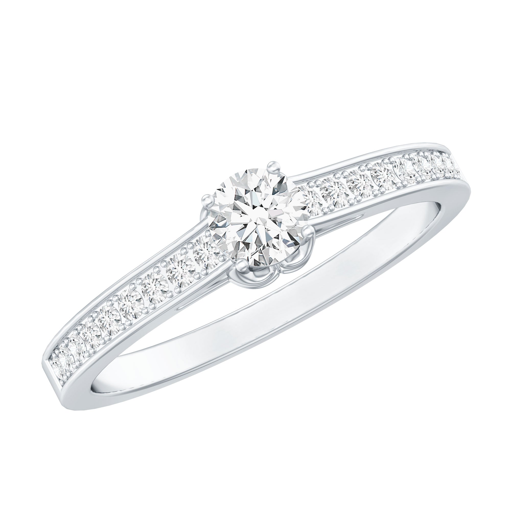 Certified Lab Grown Diamond Minimalistic Engagement Ring