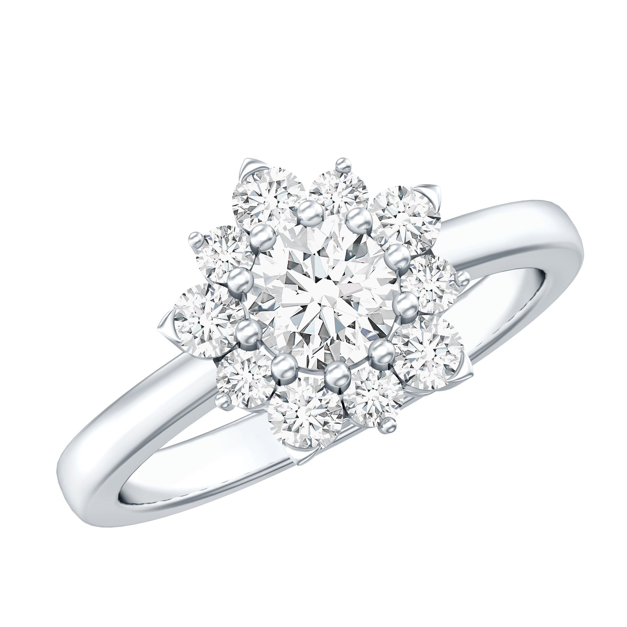 Rosec Jewels-Lab Grown Diamond Nature Engagement Ring