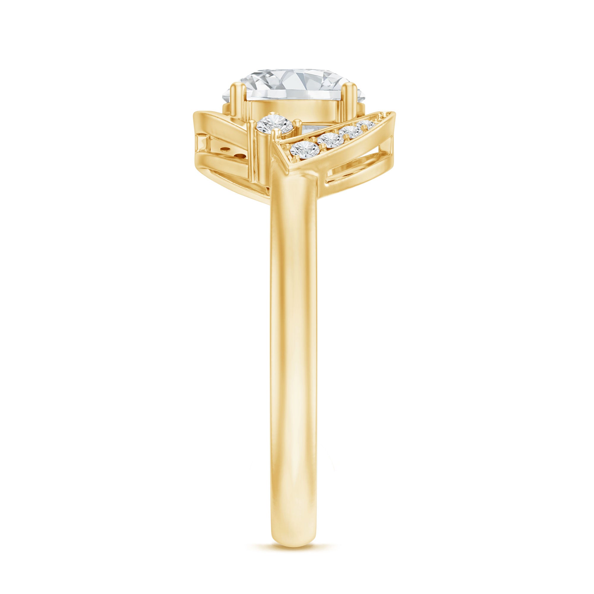 Rosec Jewels-2 Carat Lab Grown Diamond Bypass Engagement Ring