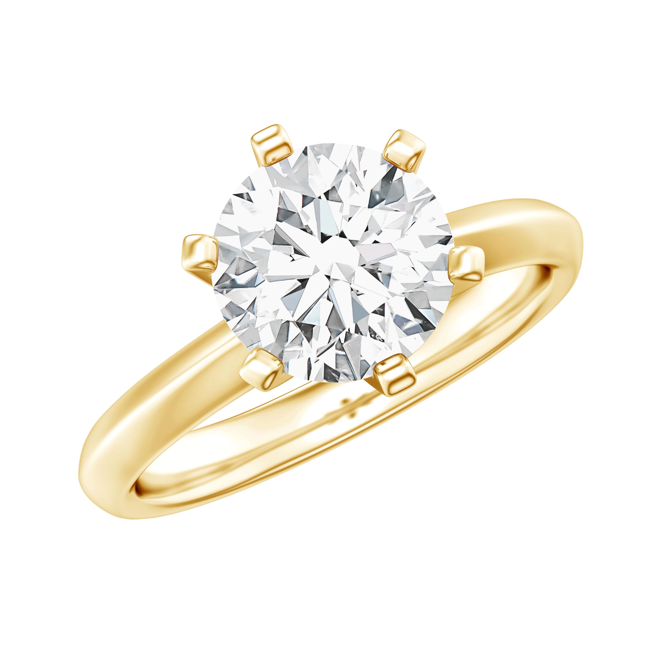 Rosec Jewels-2 Carat Lab Grown Diamond Six Prongs Engagement Ring