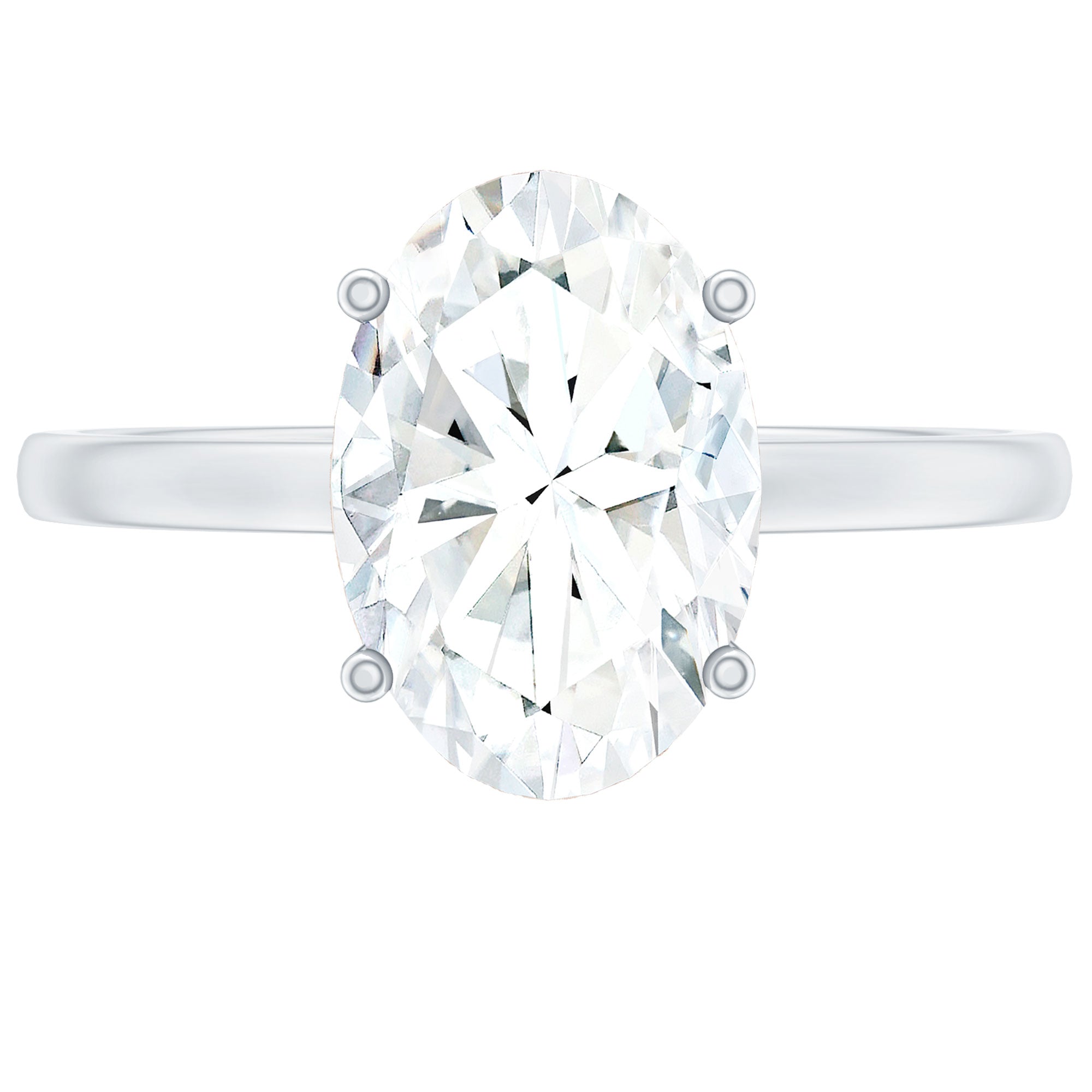 Certified 1 Carat Lab Grown Diamond Engagement Ring