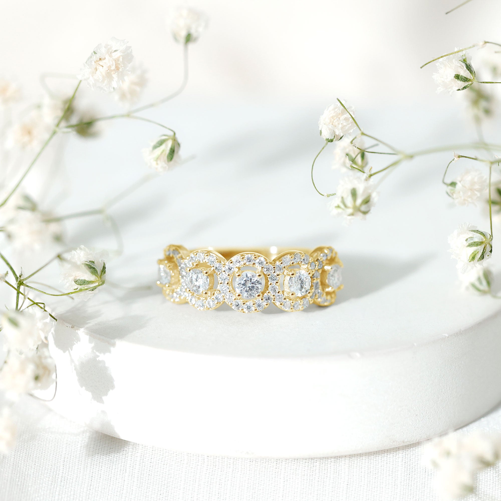 Certified Lab Created Diamond Wedding Band Ring Lab - ( EF-VS ) - Rosec Jewels