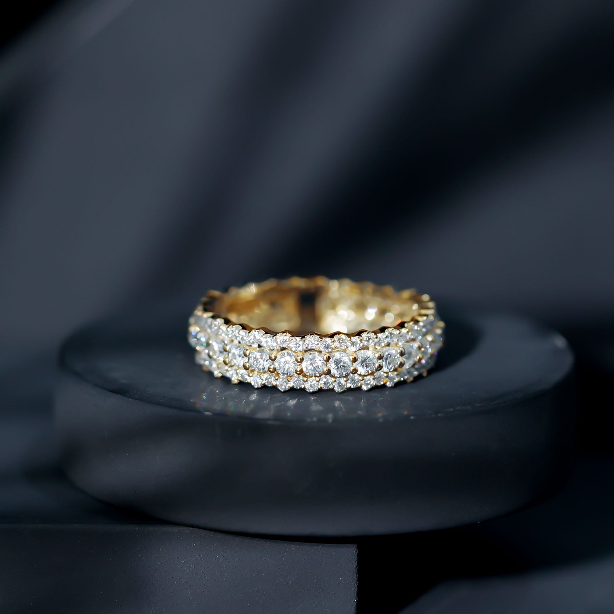 Rosec Jewels-Certified Lab Grown Diamond Eternity Wedding Band for Her