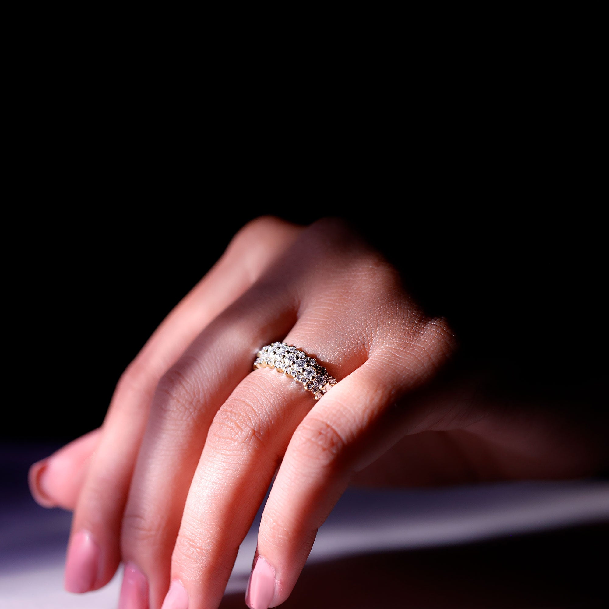 Certified Lab Grown Diamond Eternity Wedding Band for Her Lab - ( EF-VS ) - Rosec Jewels