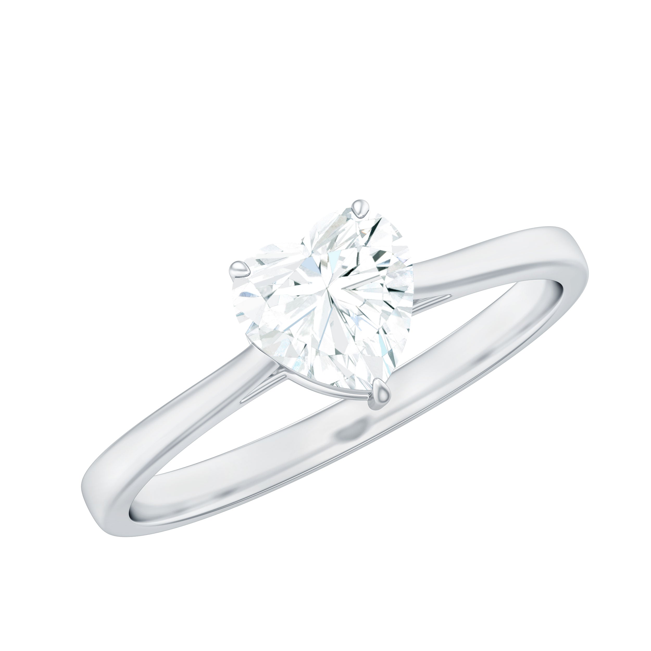 1 Carat Diamond Heart Ring For Women
