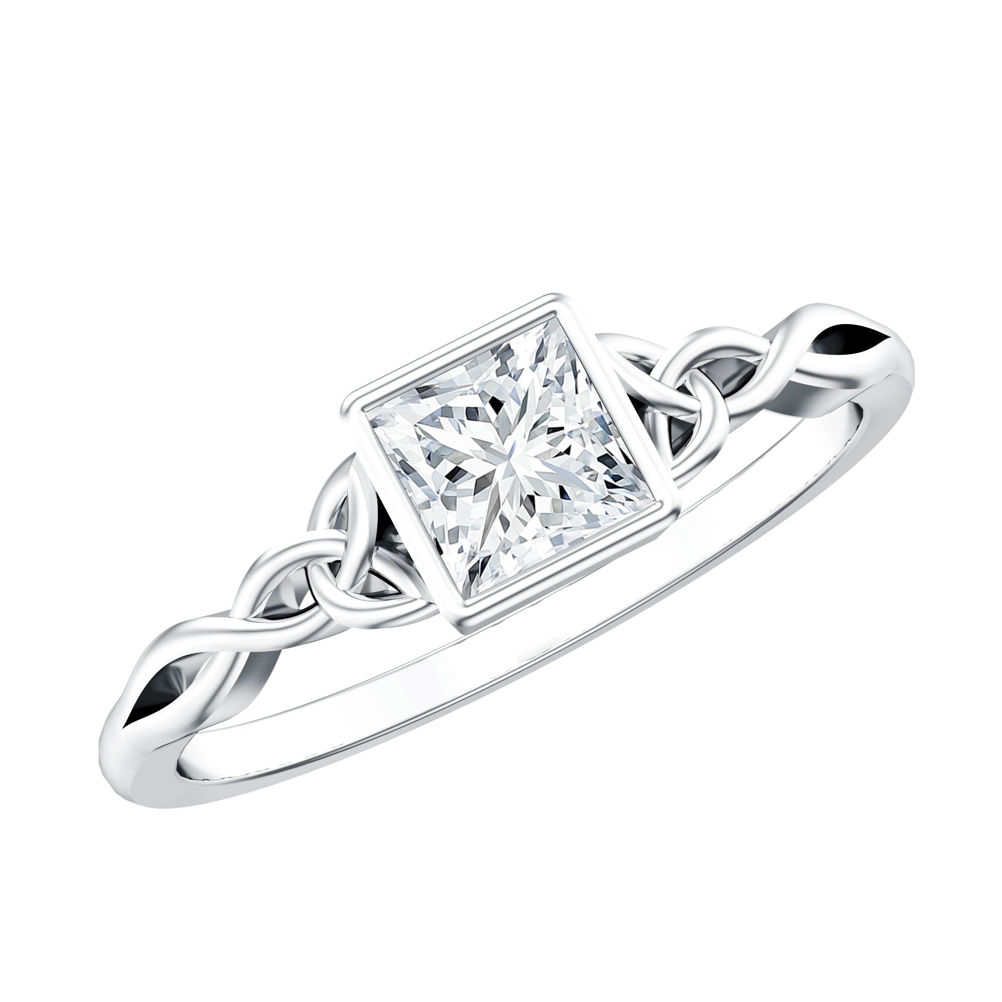 Celtic Knot Inspired Lab Grown Diamond Promise Ring