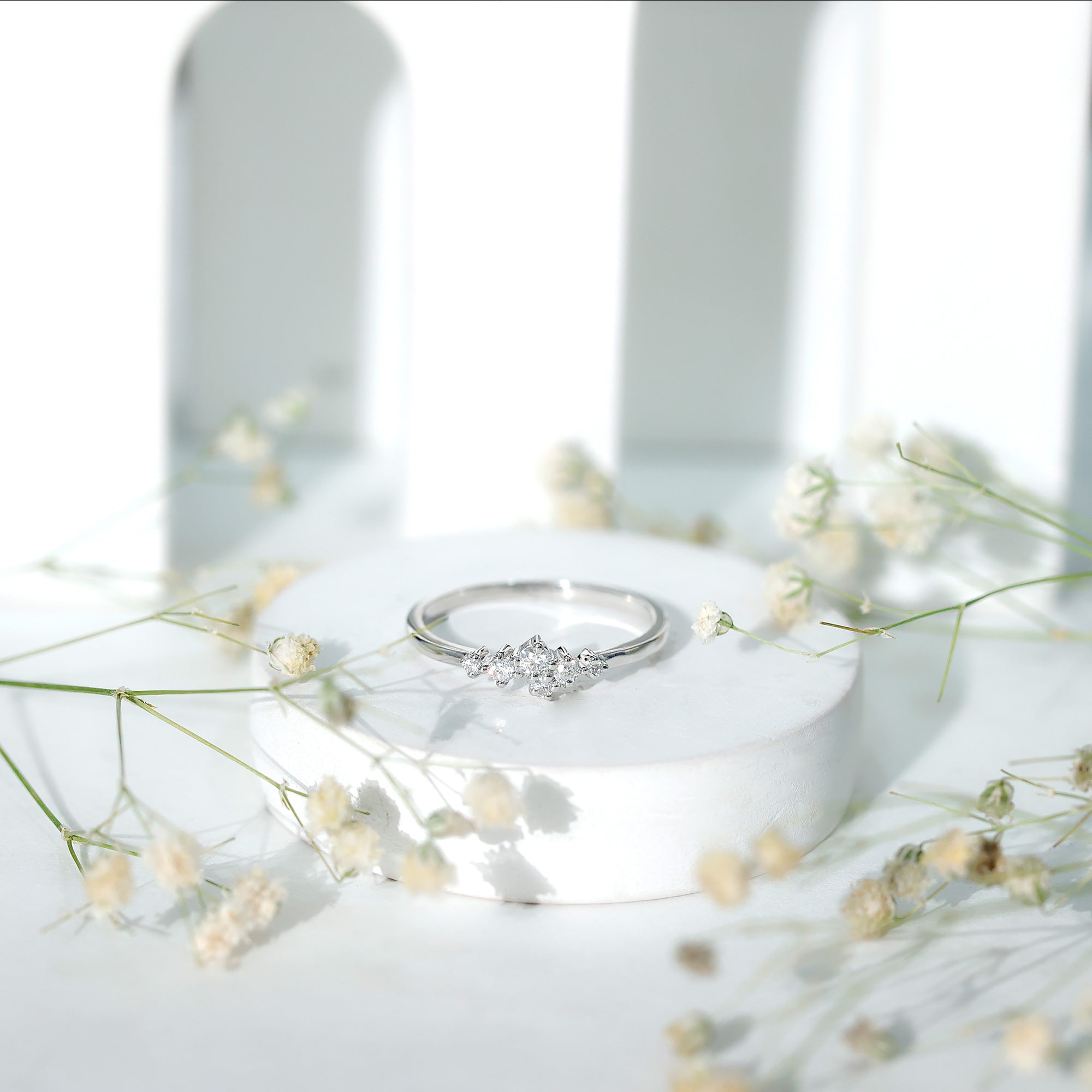 Certified Lab Created Diamond Wedding Anniversary Ring Lab - ( EF-VS ) - Rosec Jewels
