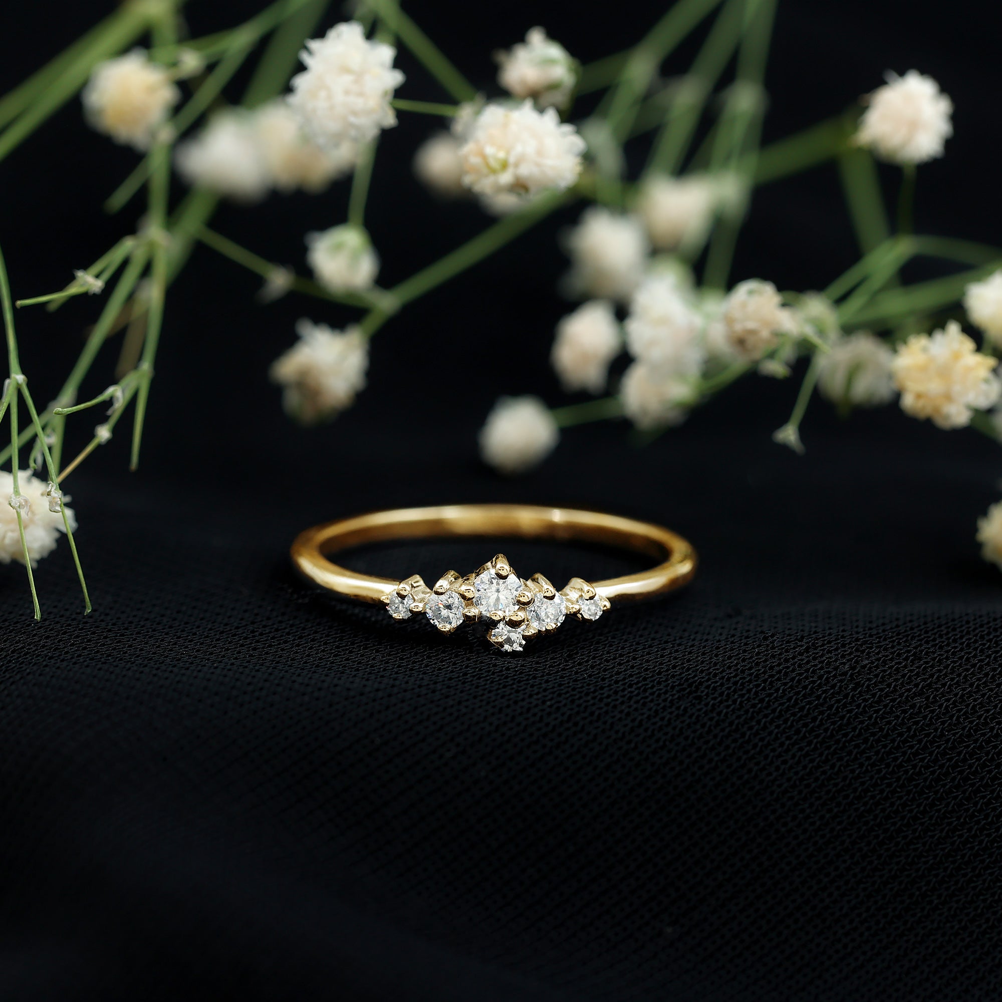 Certified Lab Created Diamond Wedding Anniversary Ring Lab - ( EF-VS ) - Rosec Jewels
