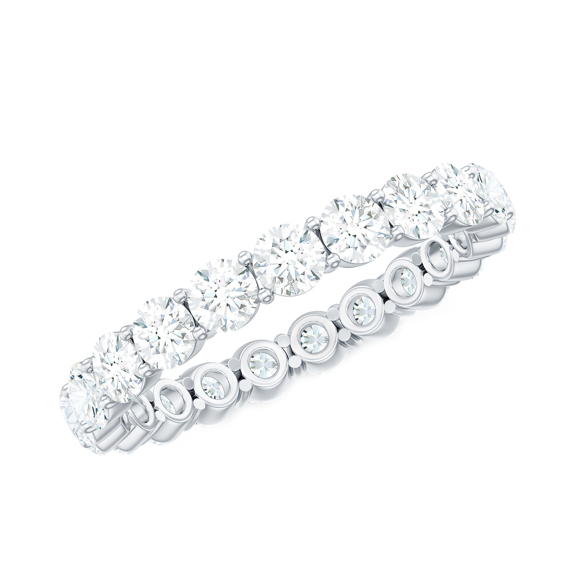 Certified Lab Grown Diamond Eternity Band for Women
