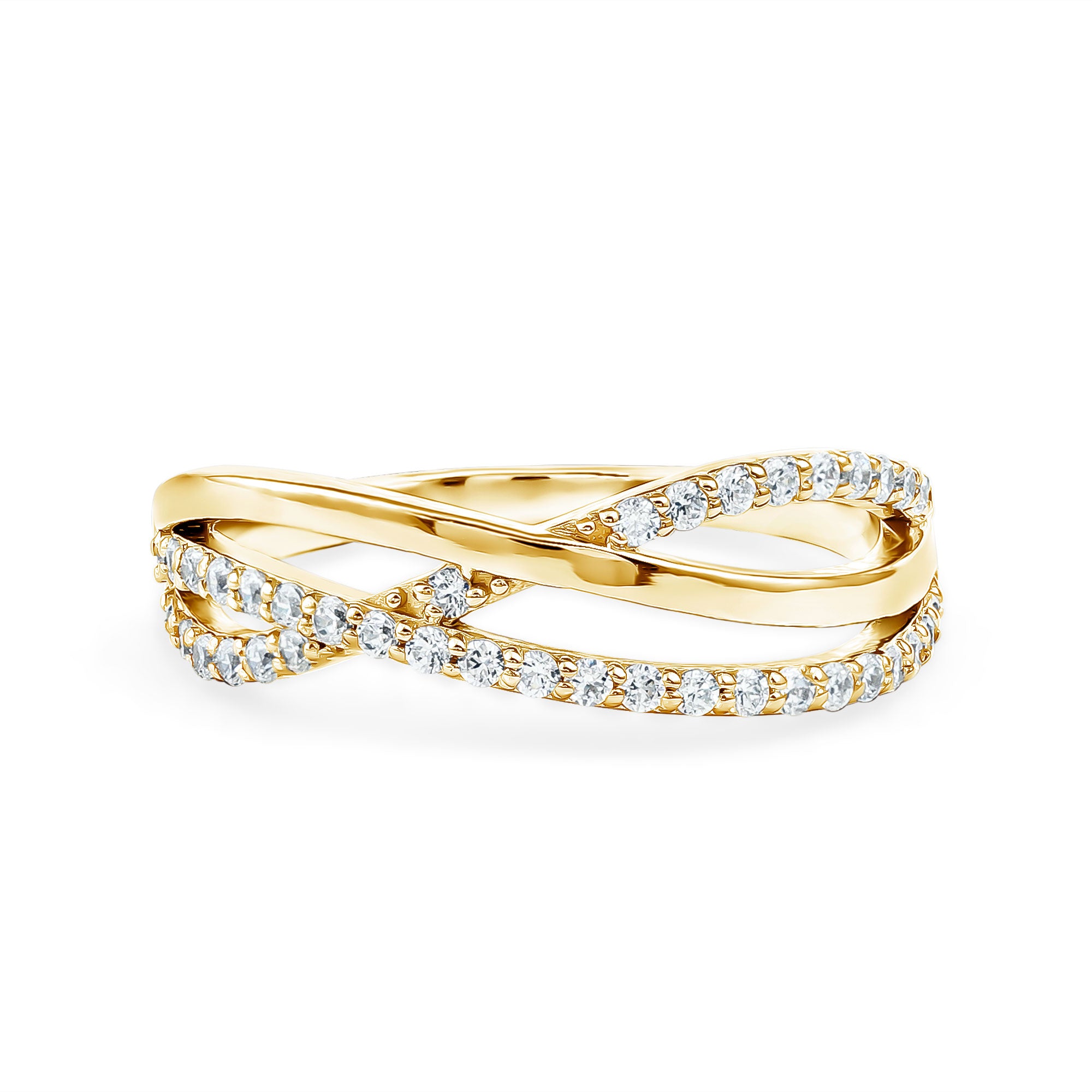 Certified Lab Grown Diamond Orbit Ring for Women Lab - ( EF-VS ) - Rosec Jewels