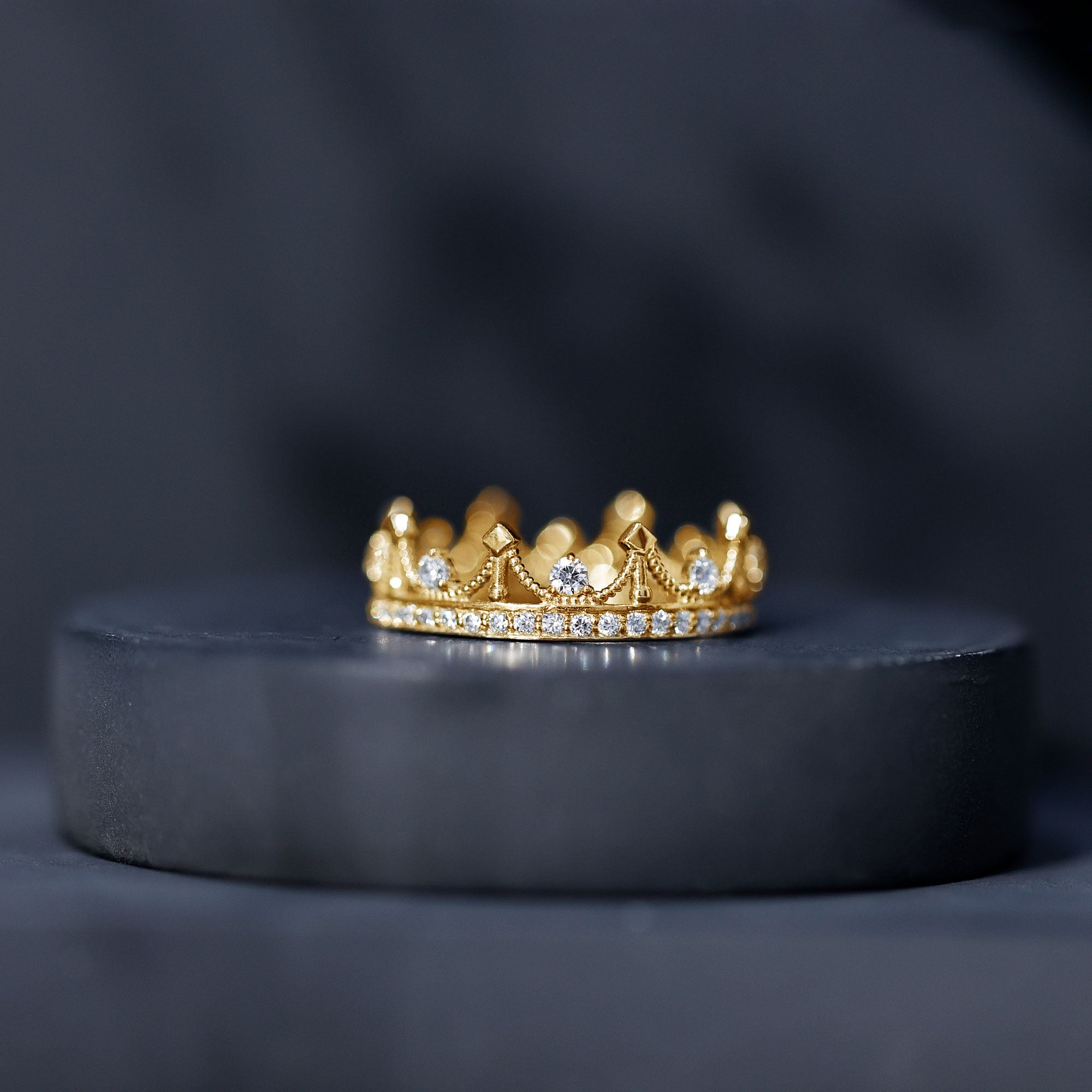 Rosec Jewels-Lab Grown Diamond Crown Eternity Band Ring for Women
