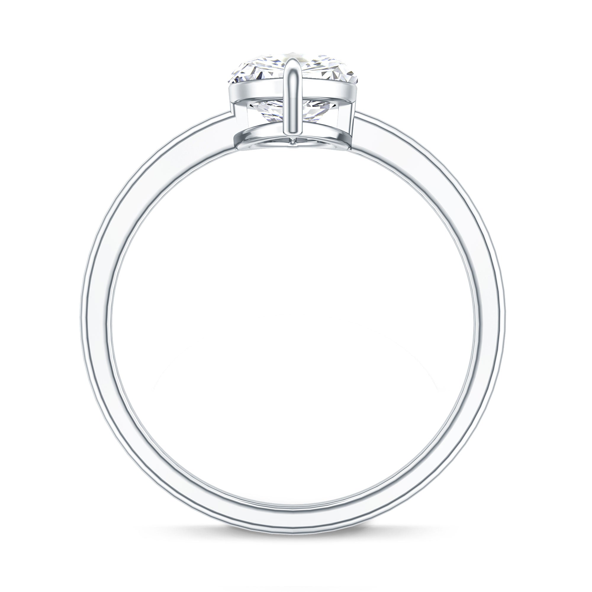 IGI Certified Marquise Cut Lab Created Diamond Solitaire Engagement Ring 2 Carat Lab - ( E-VS1 ) - Rosec Jewels