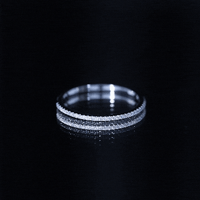 Certified Diamond Half Eternity Ring in Pave Setting Natural - ( HI-SI ) - Rosec Jewels