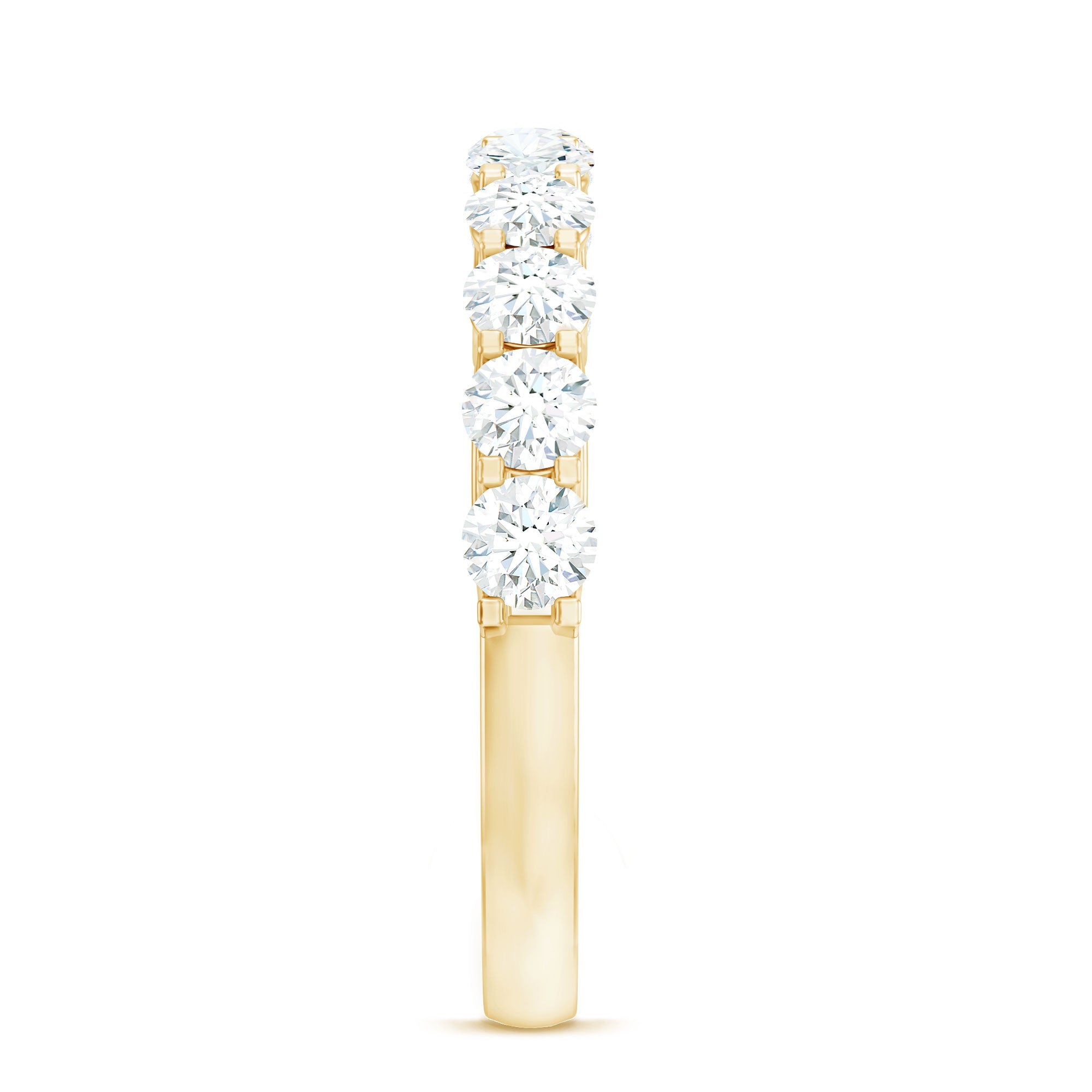 1.25 CT Zircon Half Eternity Ring AAAA - Rosec Jewels