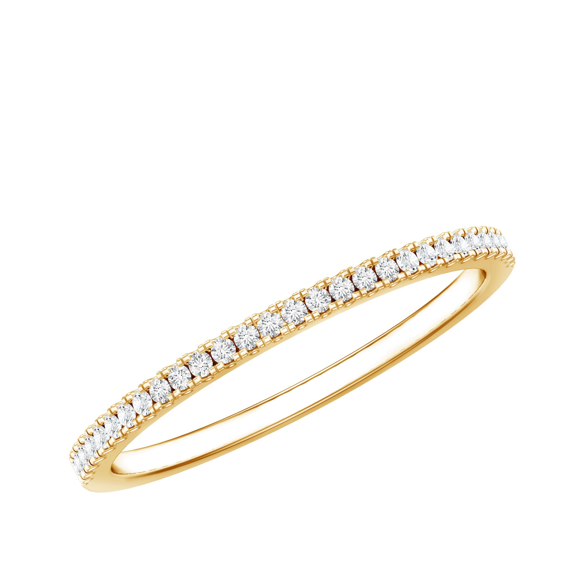 Moissanite Minimal Eternity Stackable Ring D-VS1 - Rosec Jewels