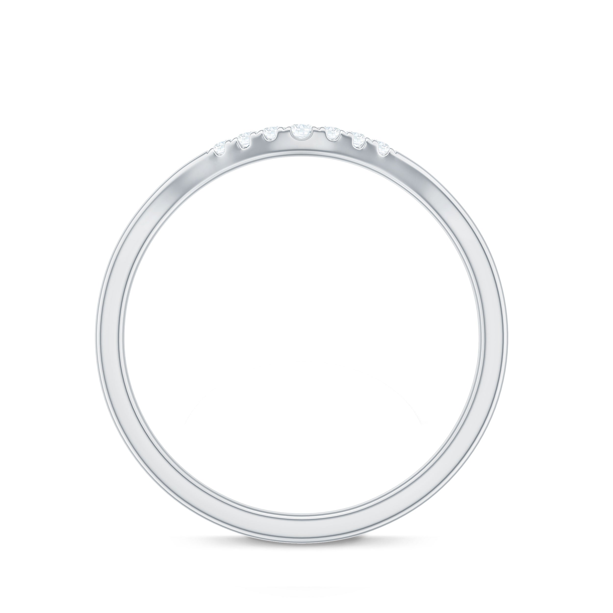 Rosec Jewels-Natural Diamond Curved Enhancer Ring for Women