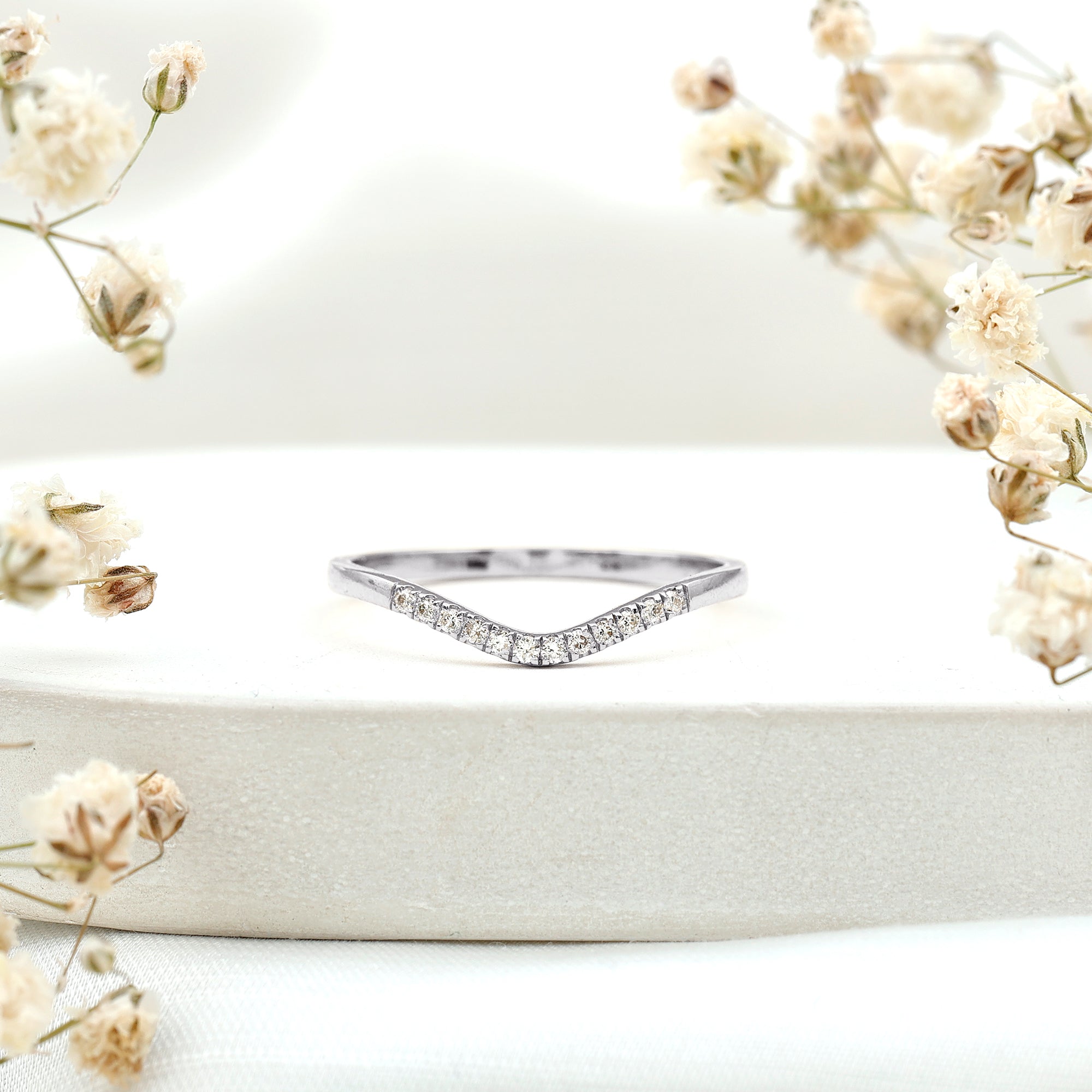 Rosec Jewels-Diamond Curved Enhancer Ring