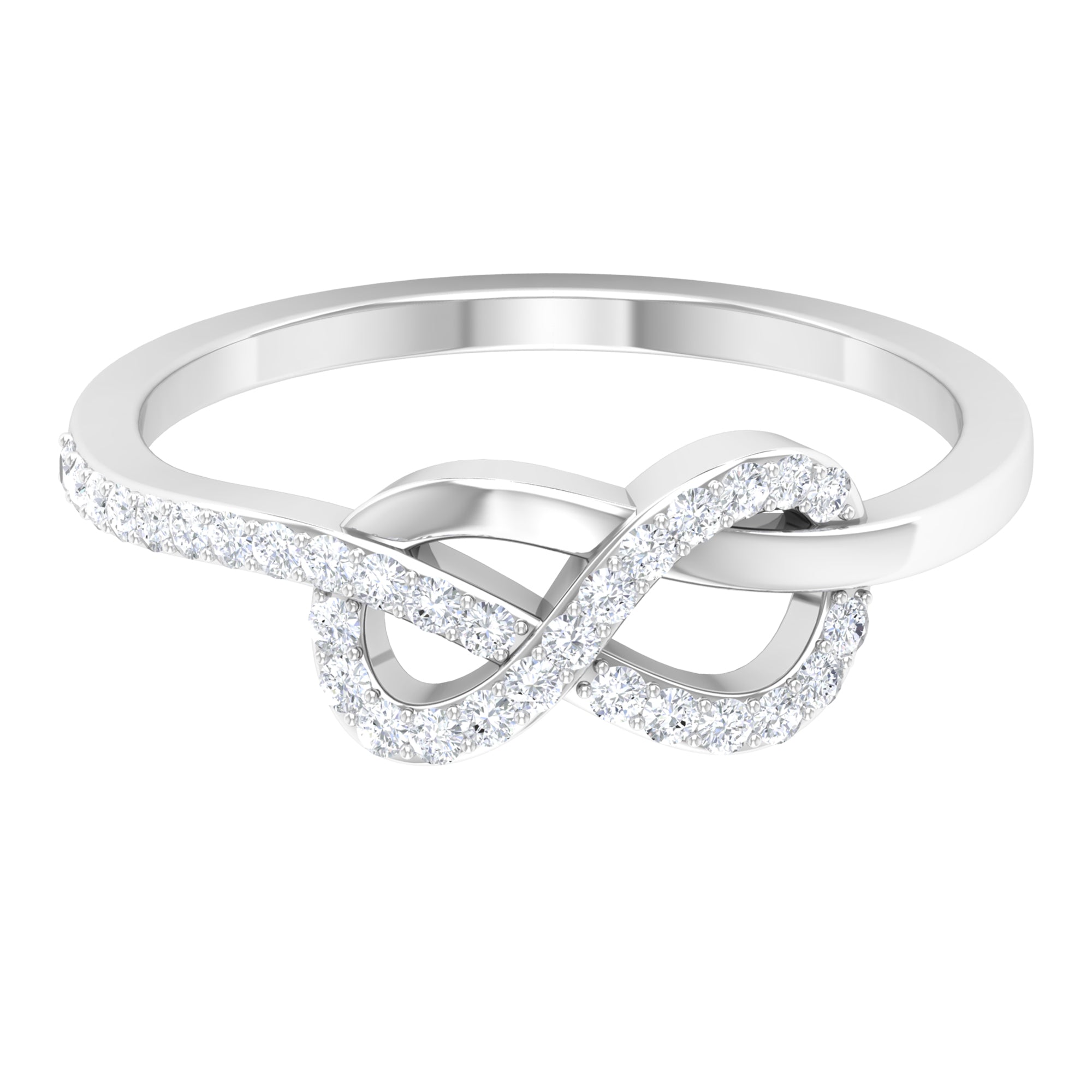 Diamond Infinity Twist Promise Ring