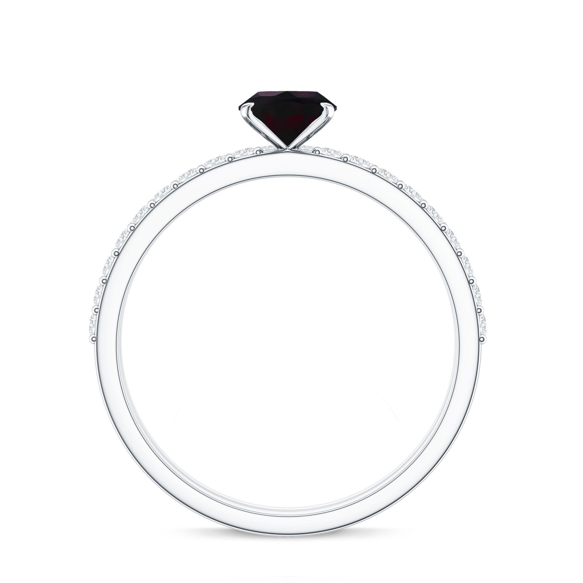 0.9 Carat Oval Cut Black Opal Wedding Ring Set With Diamond AAA - Rosec Jewels