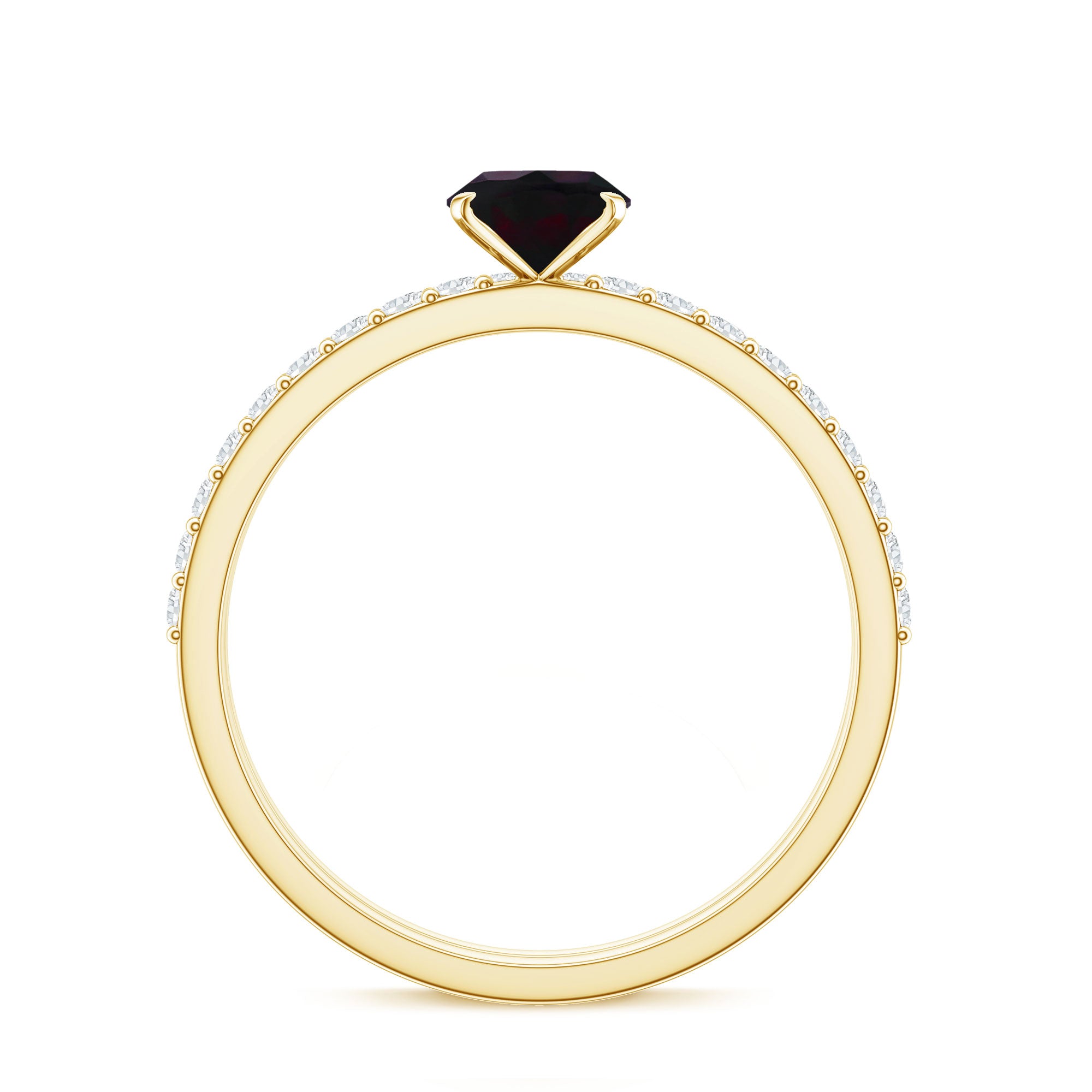 0.9 Carat Oval Cut Black Opal Wedding Ring Set With Diamond AAA - Rosec Jewels