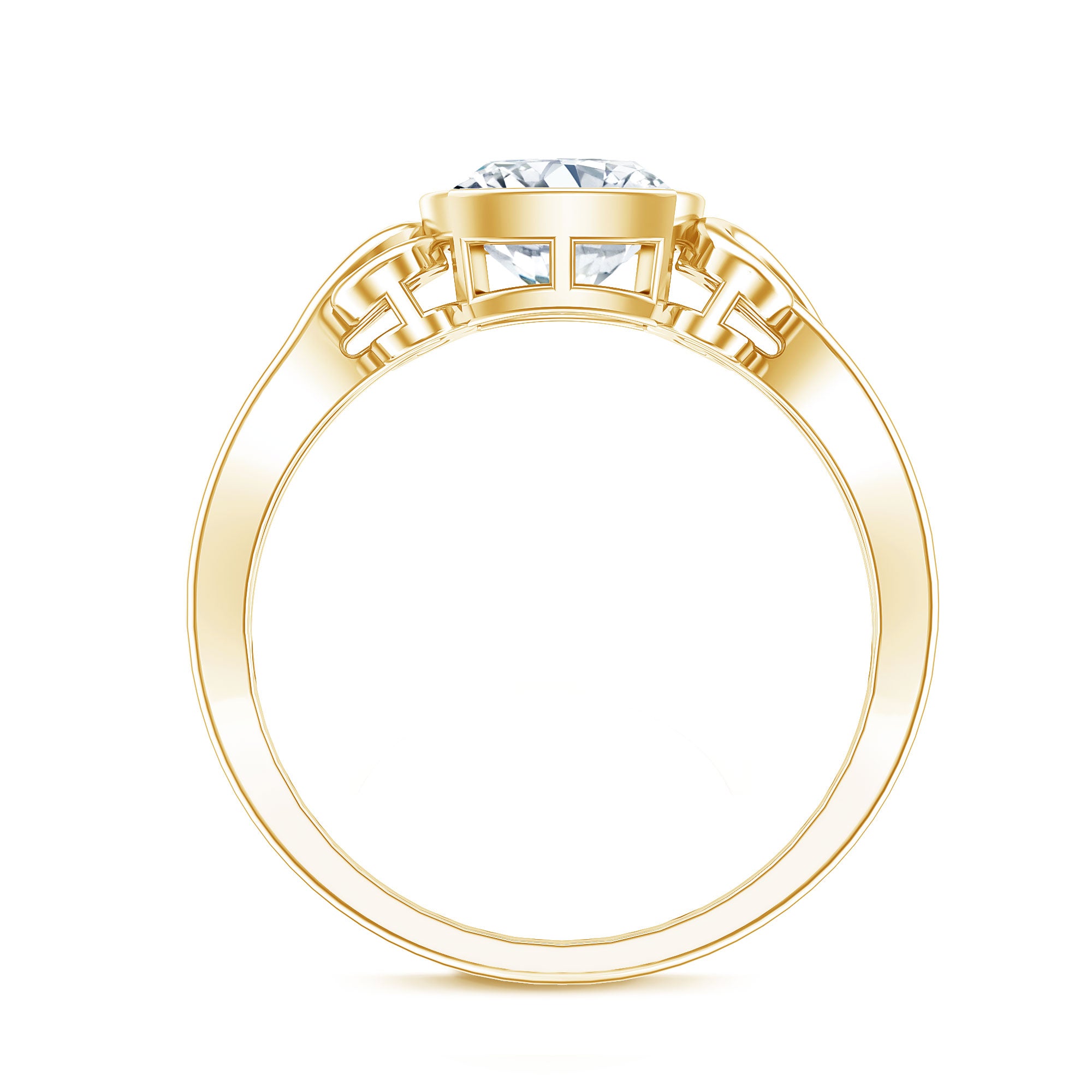 1 Carat Lab Grown Diamond Cushion Engagement Ring Lab - ( EF-VS ) - Rosec Jewels