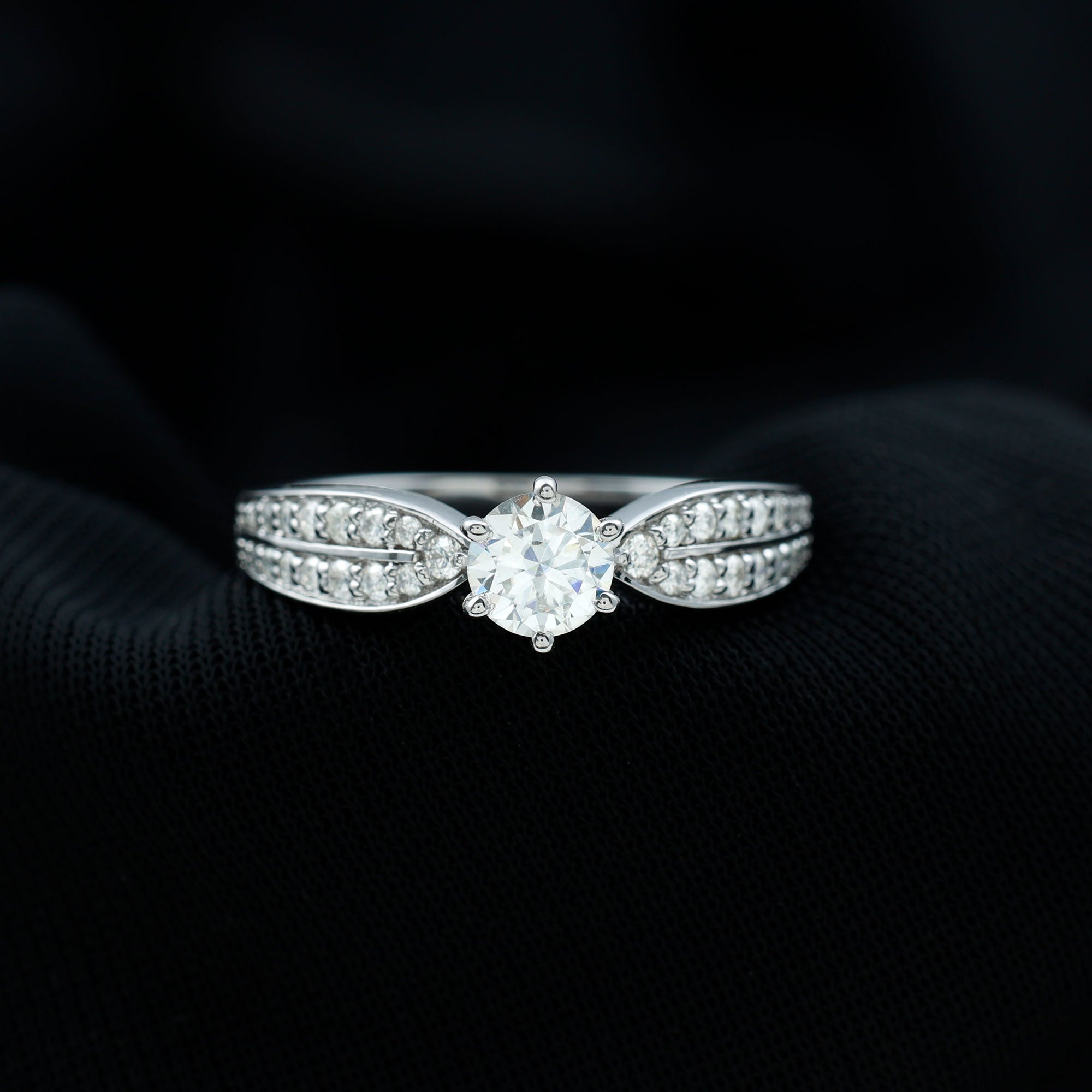 Rosec Jewels-Certified Solitaire Lab Grown Diamond Promise Engagement Ring