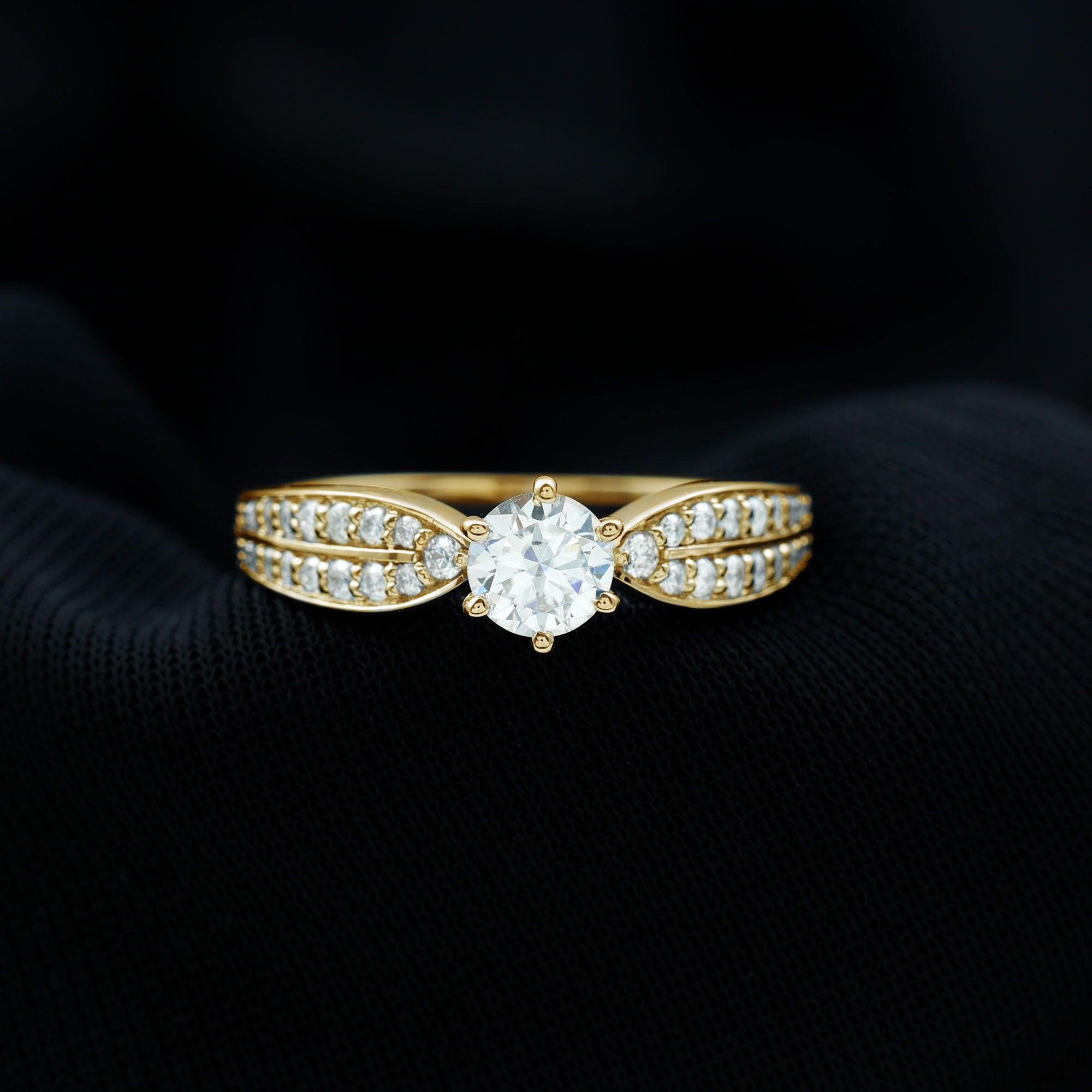 Rosec Jewels-Certified Solitaire Lab Grown Diamond Promise Engagement Ring