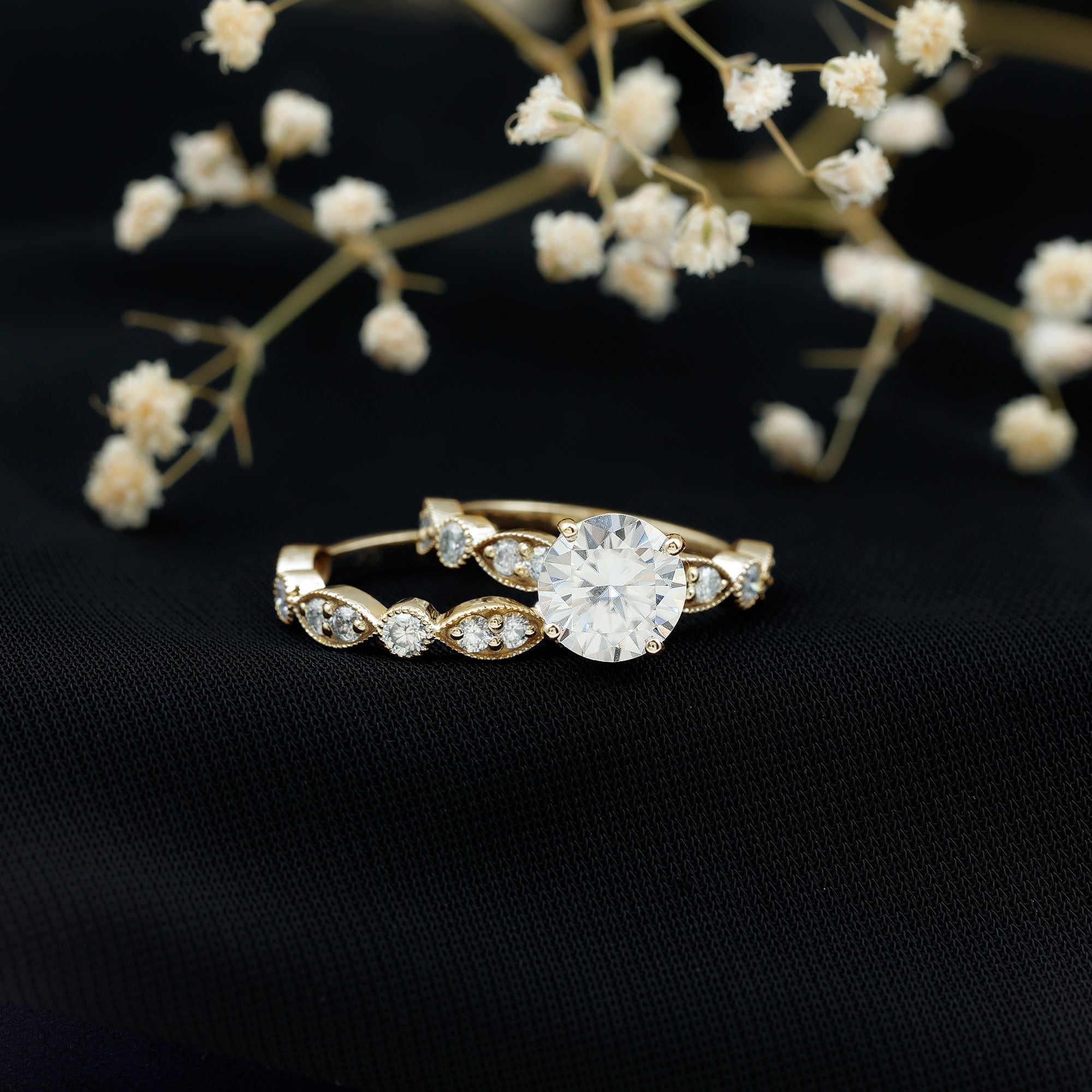 Rosec Jewels-Diamond Designer Marriage Ring Set For Women