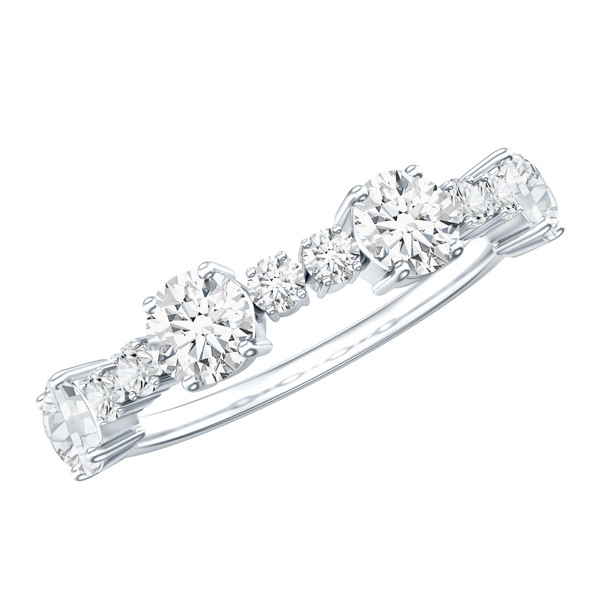 Lab Grown Diamond Stackable Eternity Ring For Women