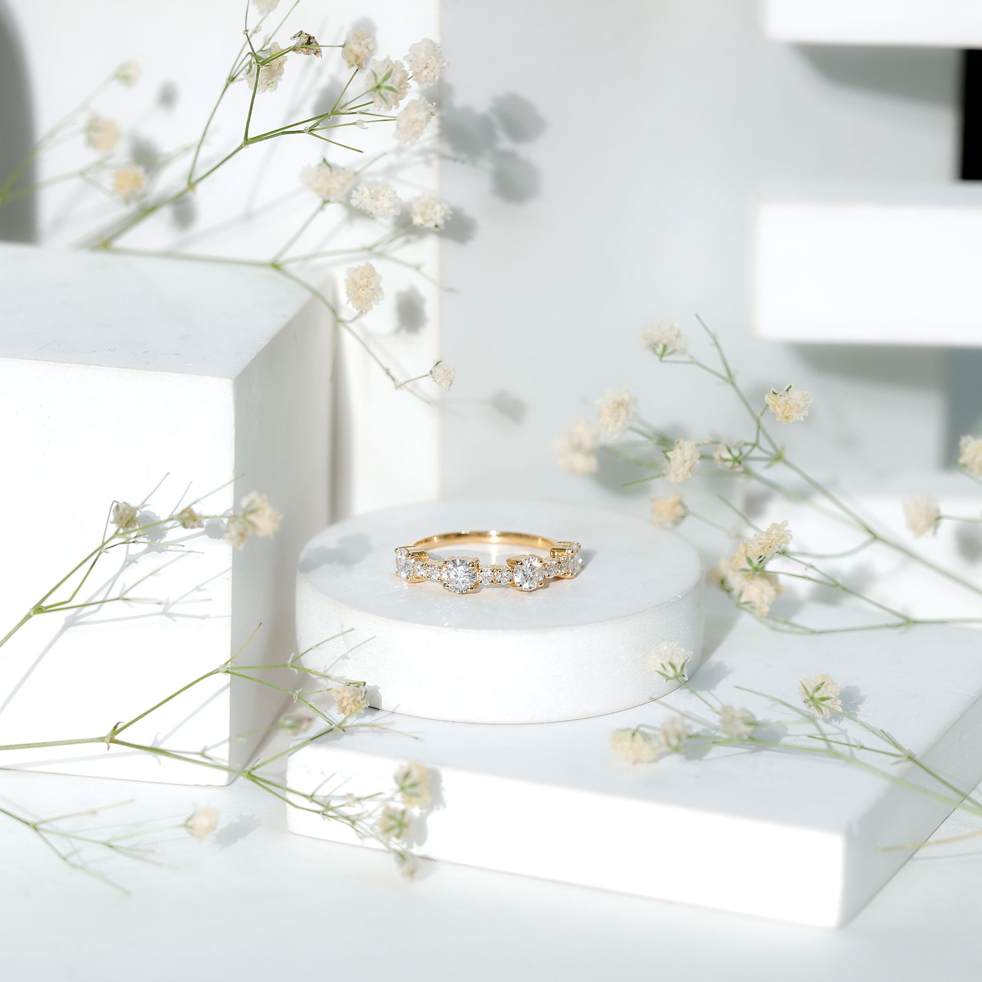 Rosec Jewels-Lab Grown Diamond Stackable Eternity Ring For Women