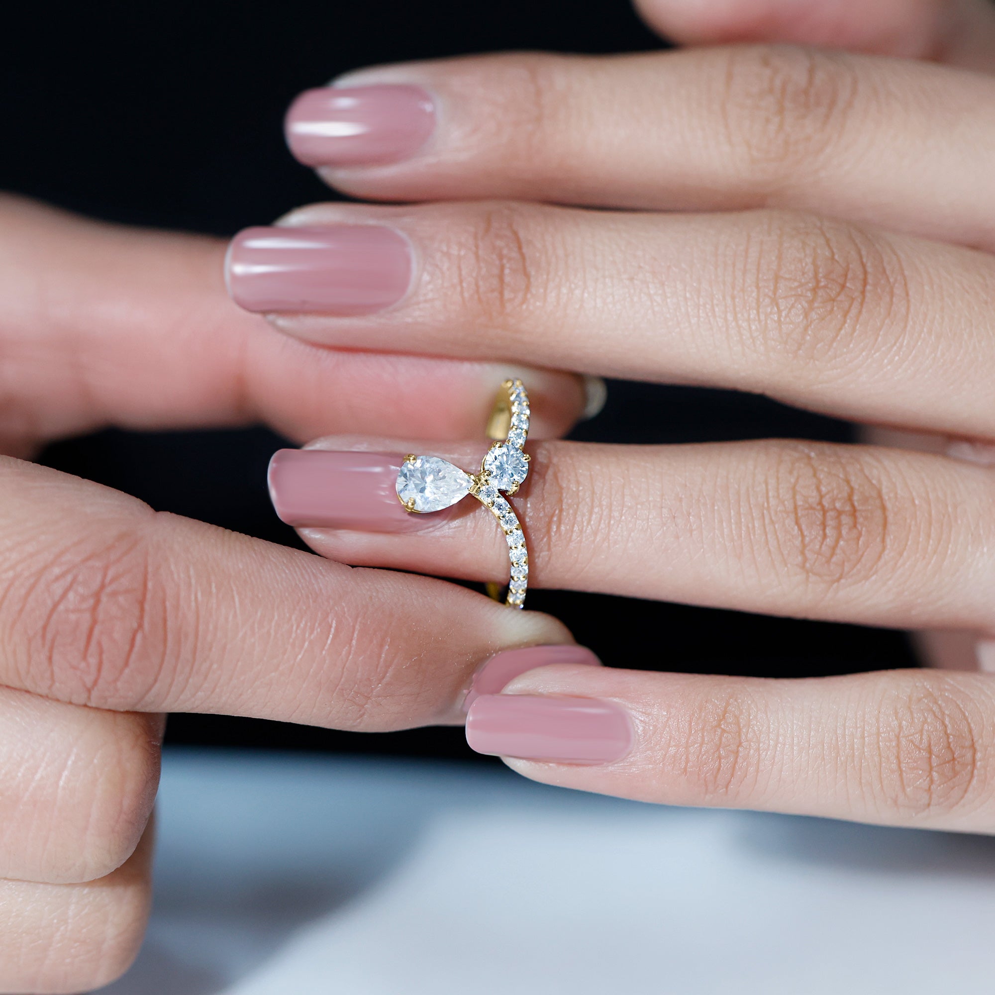 Rosec Jewels-Designer Lab Grown Diamond Engagement Ring