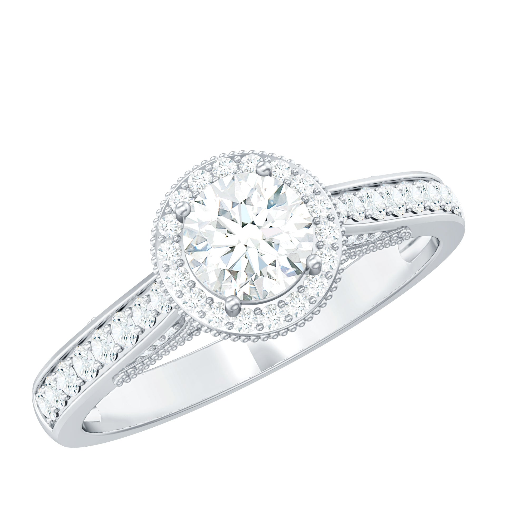 Rosec Jewels-Diamond Vintage Looking Engagement Ring