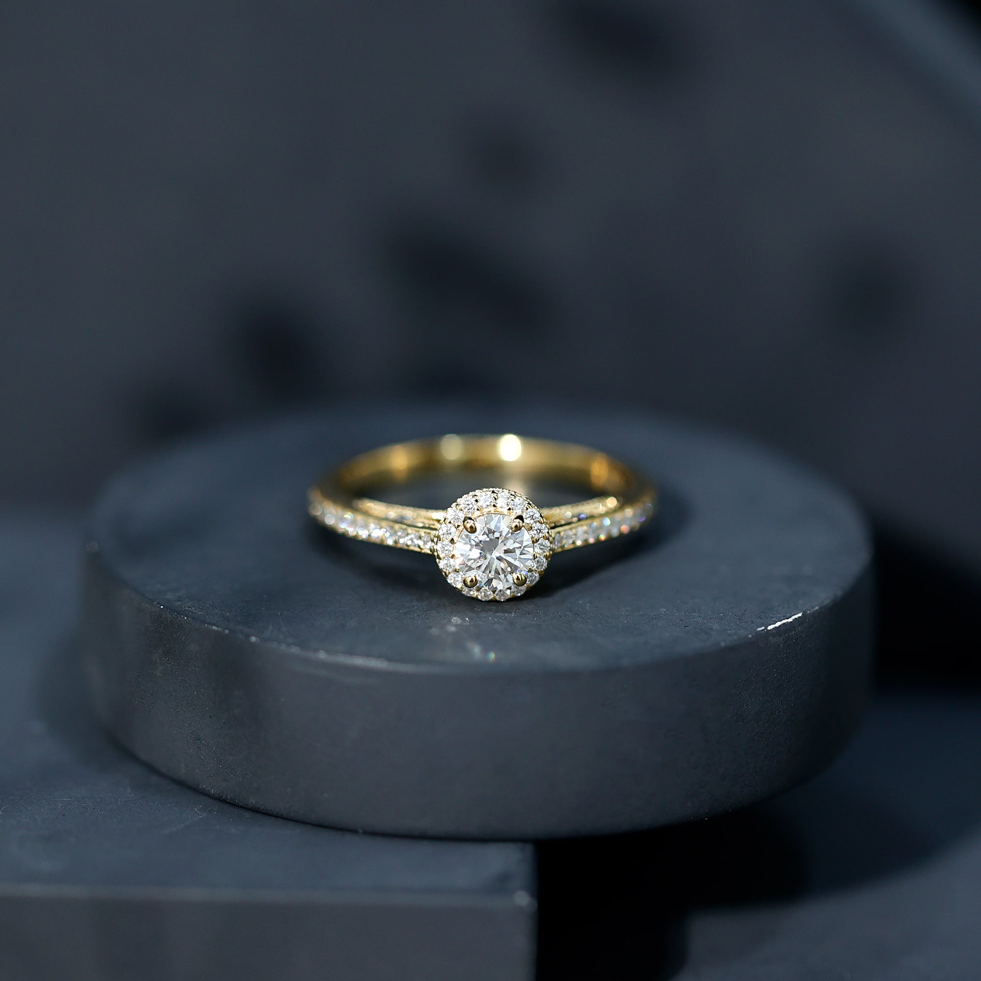 Rosec Jewels-Diamond Vintage Looking Engagement Ring