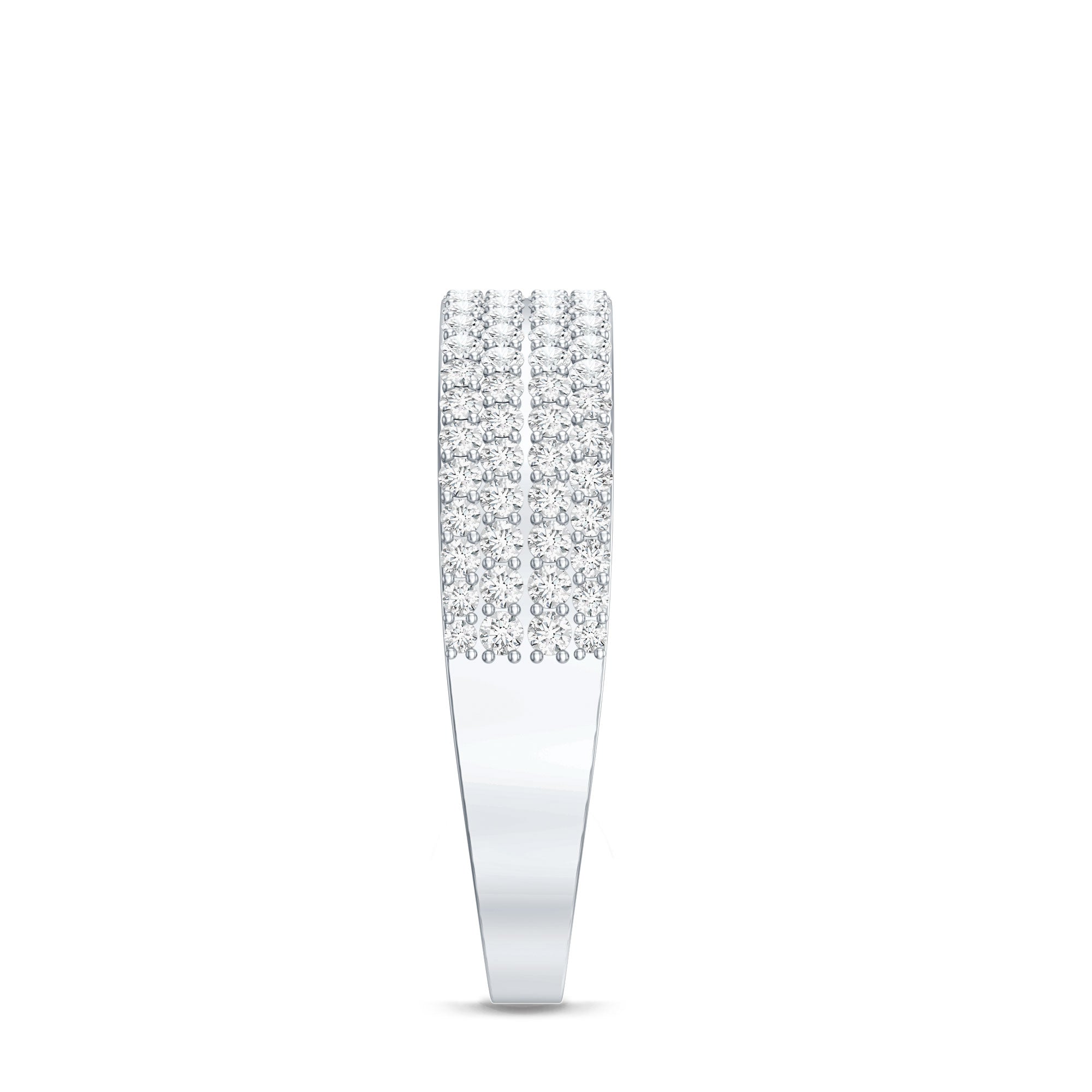 Brilliant Cut Lab Grown Diamond Classic Wedding Band Ring Lab - ( EF-VS ) - Rosec Jewels