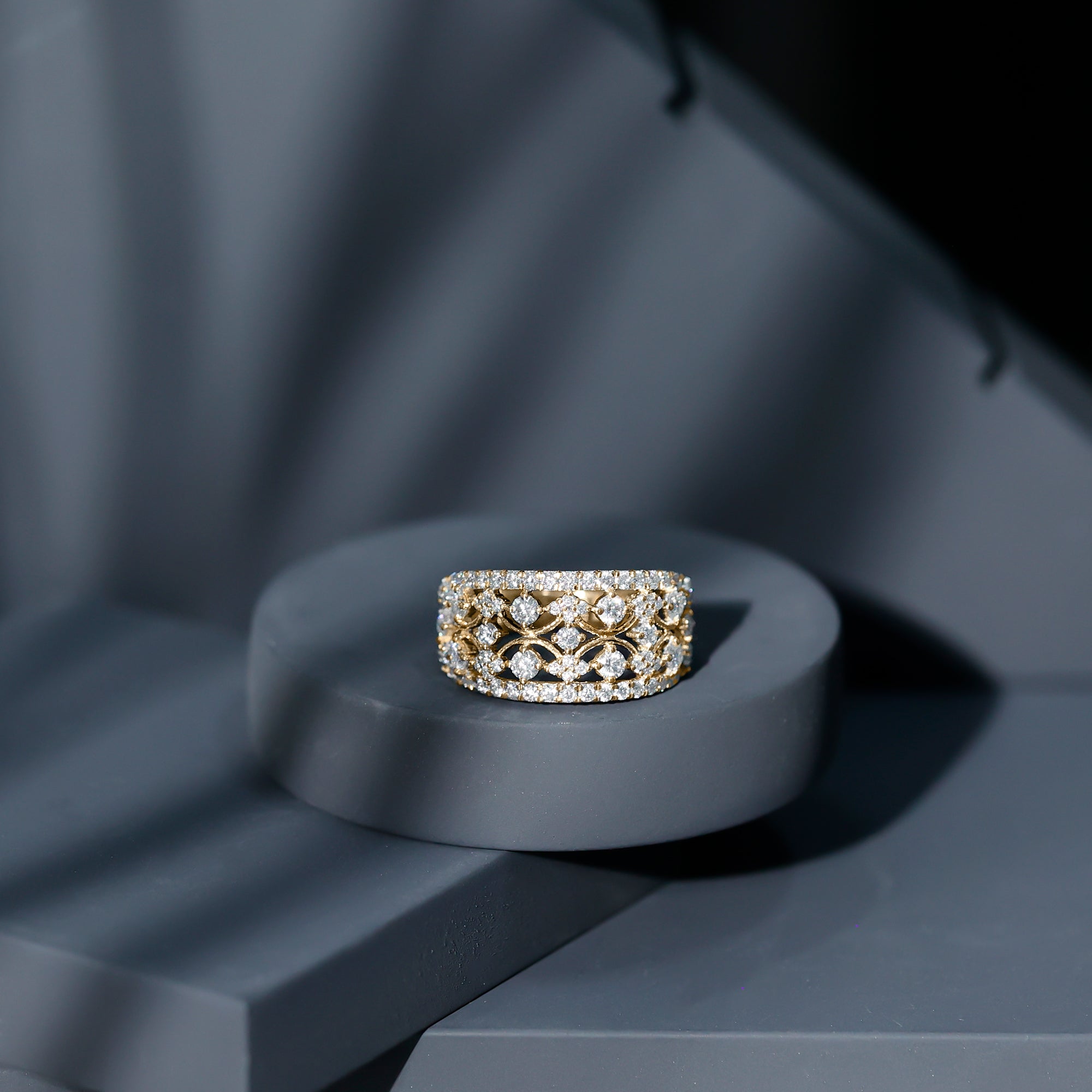 Vintage Inspired Lab Grown Diamond Wedding Band for Women Lab - ( EF-VS ) - Rosec Jewels