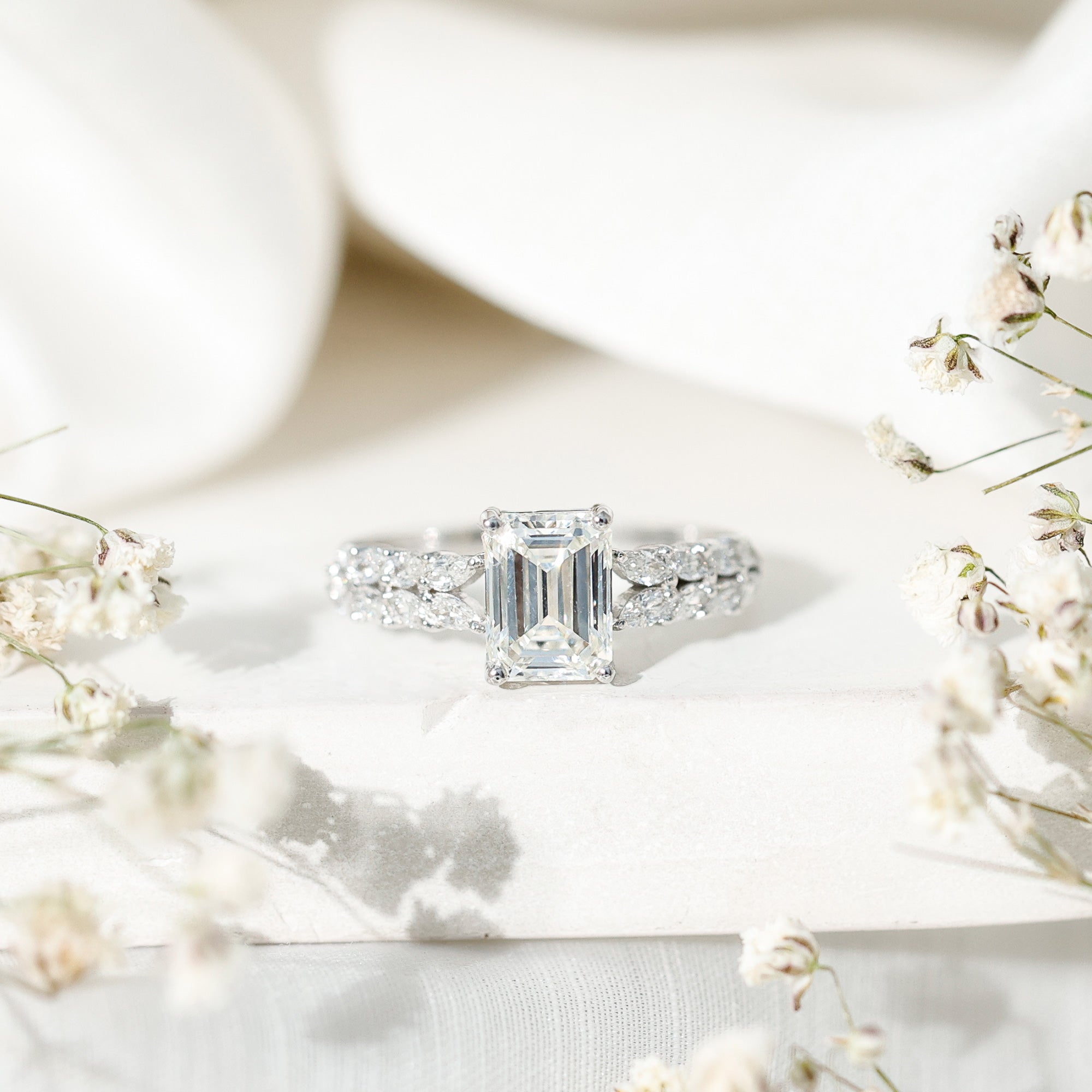 2 Carat Lab Grown Diamond Ring For Women With Certificate Lab - ( EF-VS ) - Rosec Jewels