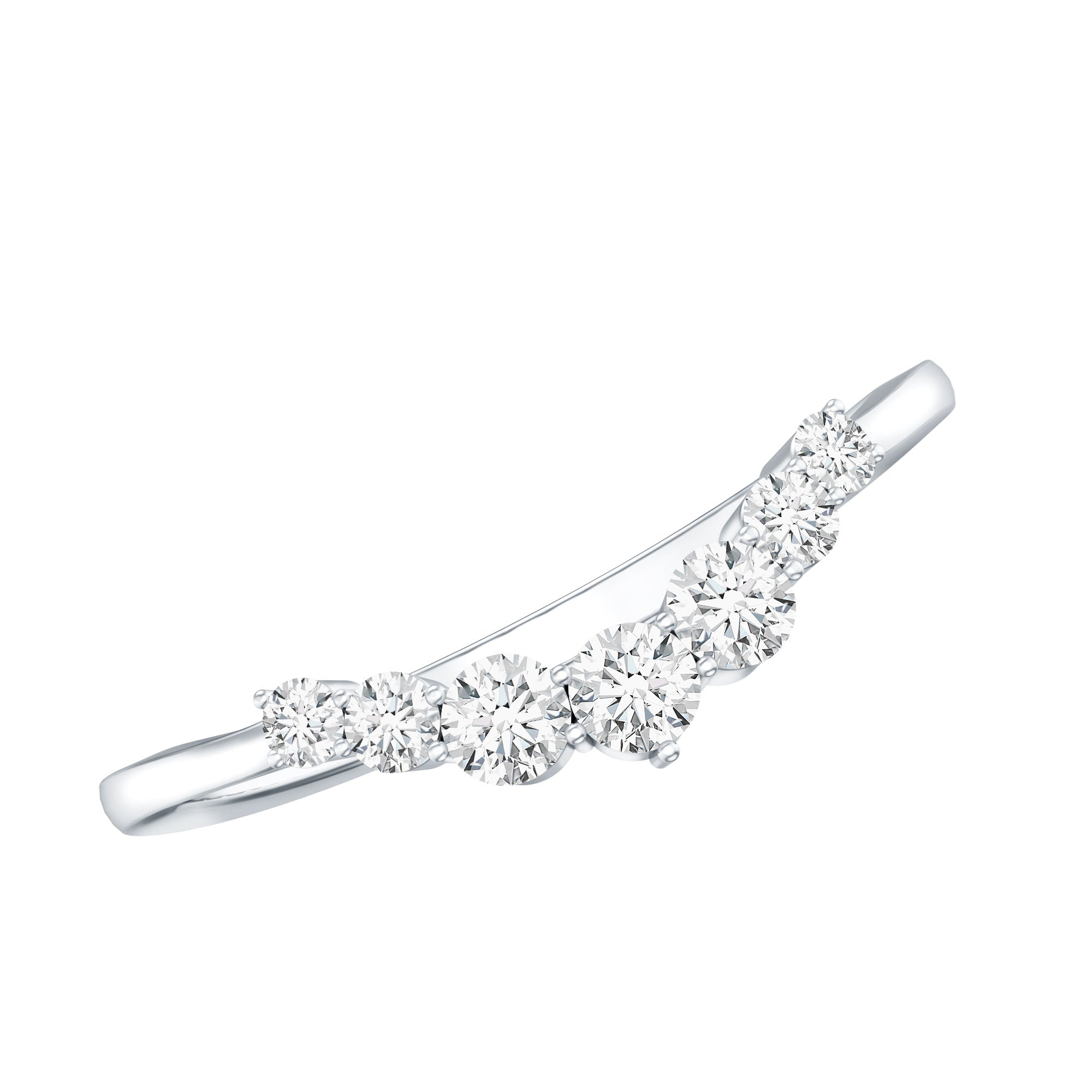 Certified Brilliant Cut Lab Grown Diamond Wedding Band Enhancer Lab - ( EF-VS ) - Rosec Jewels